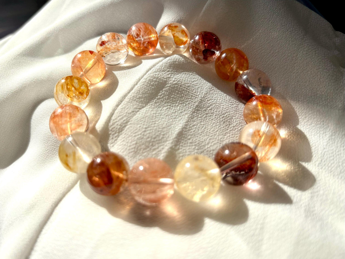 Fireleaf Pond – Hematoid Quartz Bracelet B