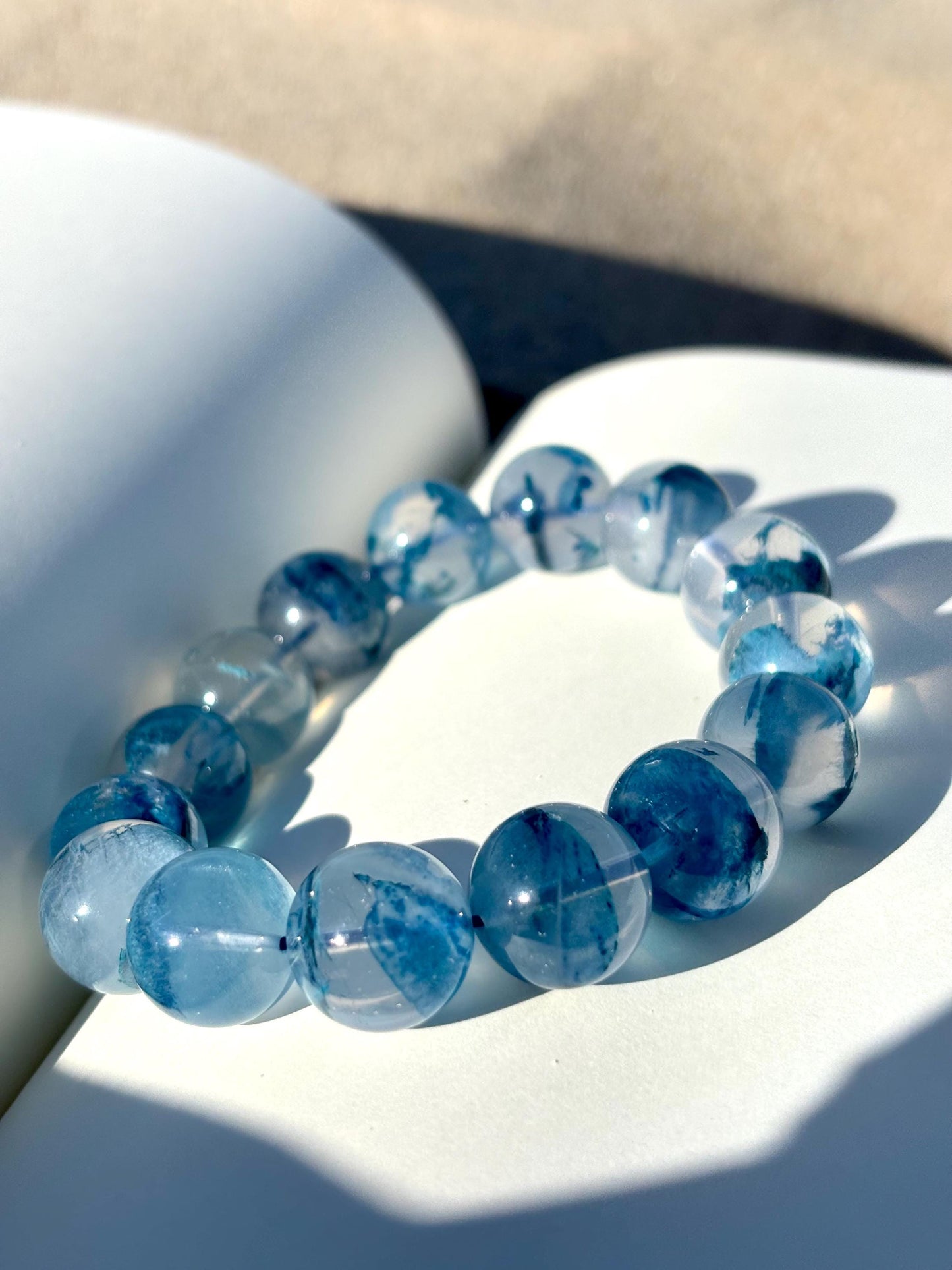 Blue Rose in Wadi Rum – Phantom Quartz Bracelet