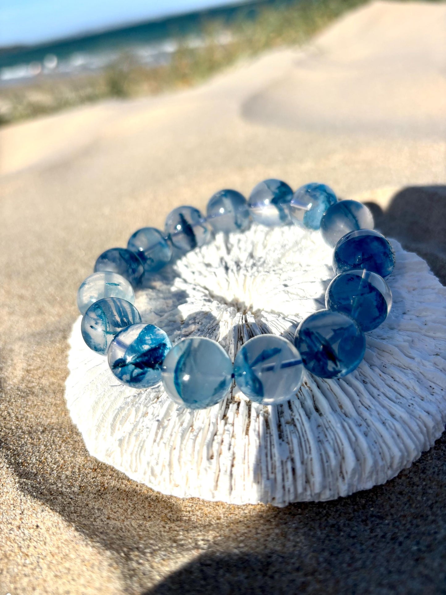 Blue Rose in Wadi Rum – Phantom Quartz Bracelet