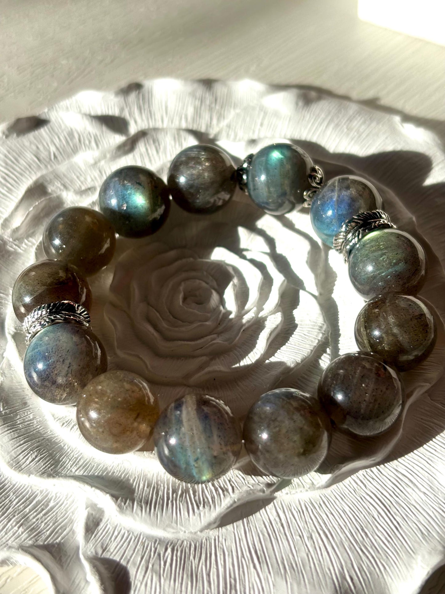 Mystic Horizon – Labradorite Sphere Bracelet
