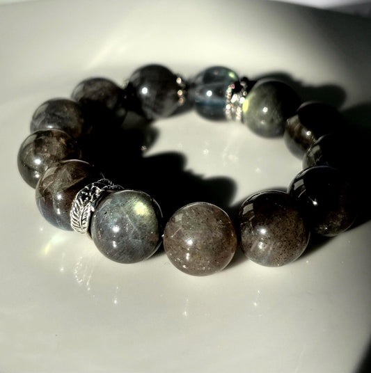 Mystic Horizon – Labradorite Sphere Bracelet