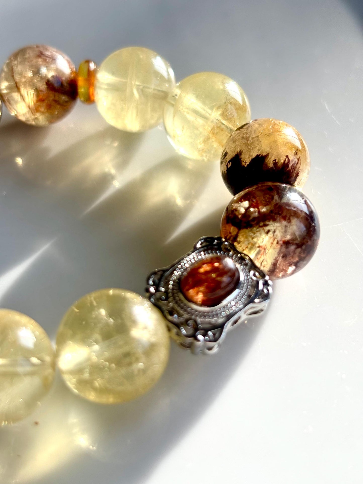 Sunlit Horizon – Mardin-Inspired Quartz & Agate Bracelet