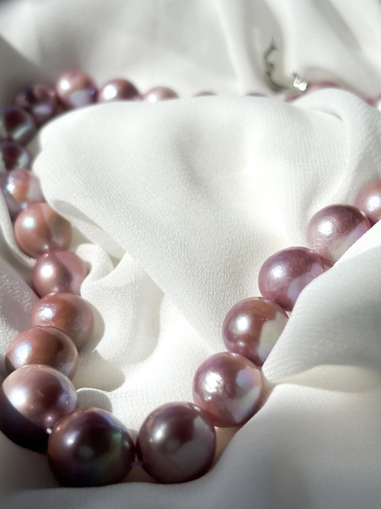 Lavender Berry Bubblegum Baroque Pearl Necklace
