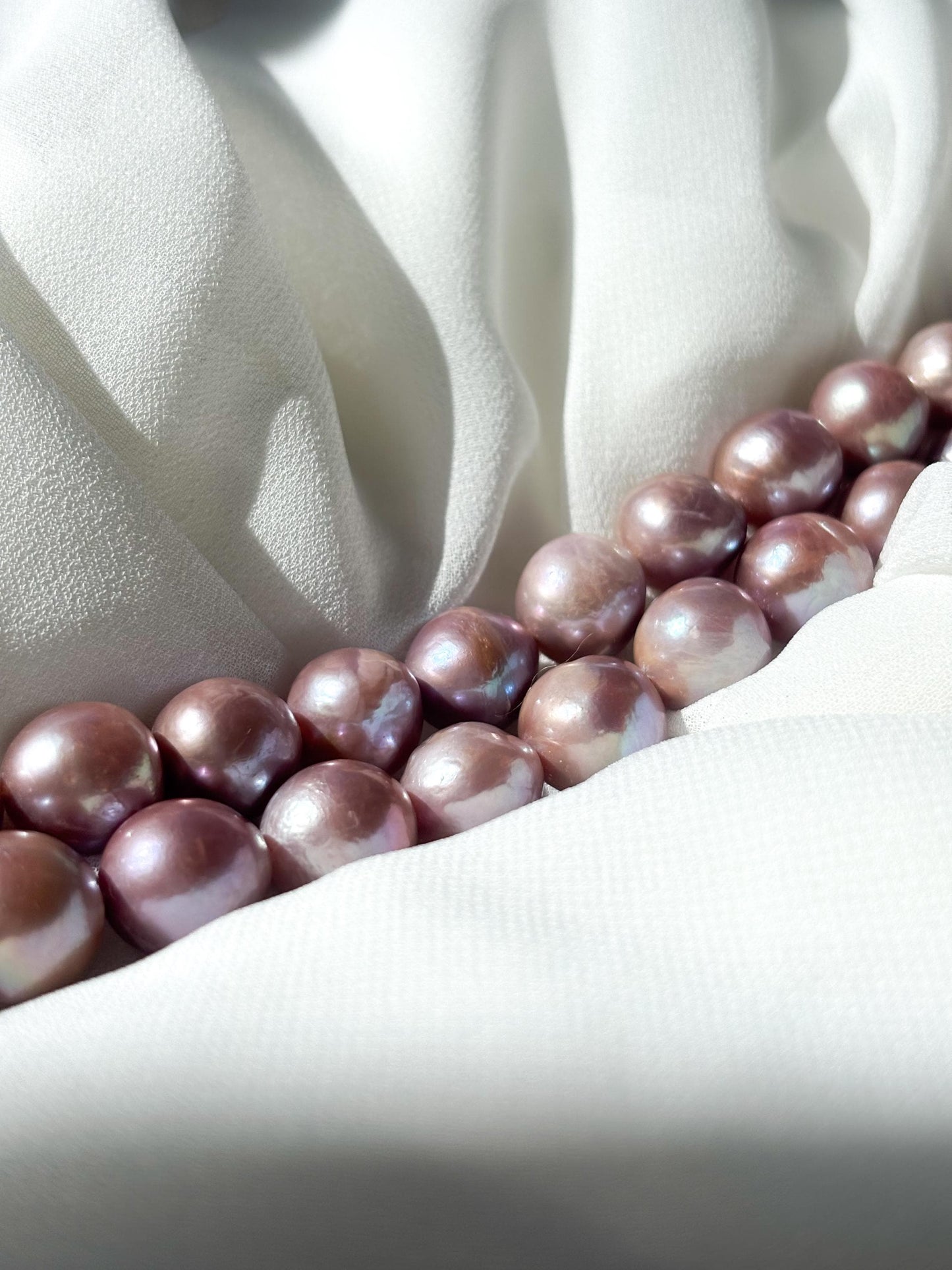 Lavender Berry Bubblegum Baroque Pearl Necklace