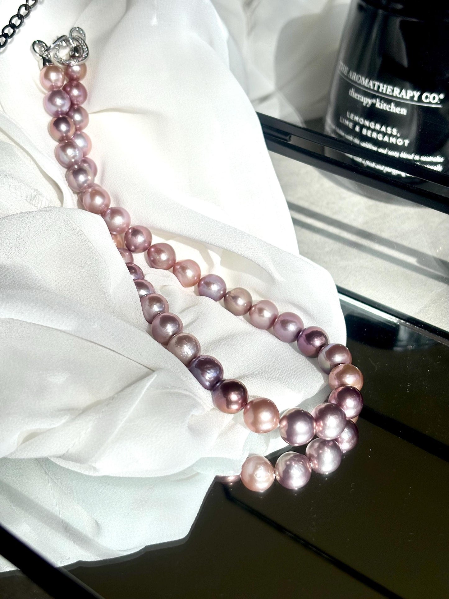 Moonlit Serenade – Multicolor Baroque Pearl Necklace