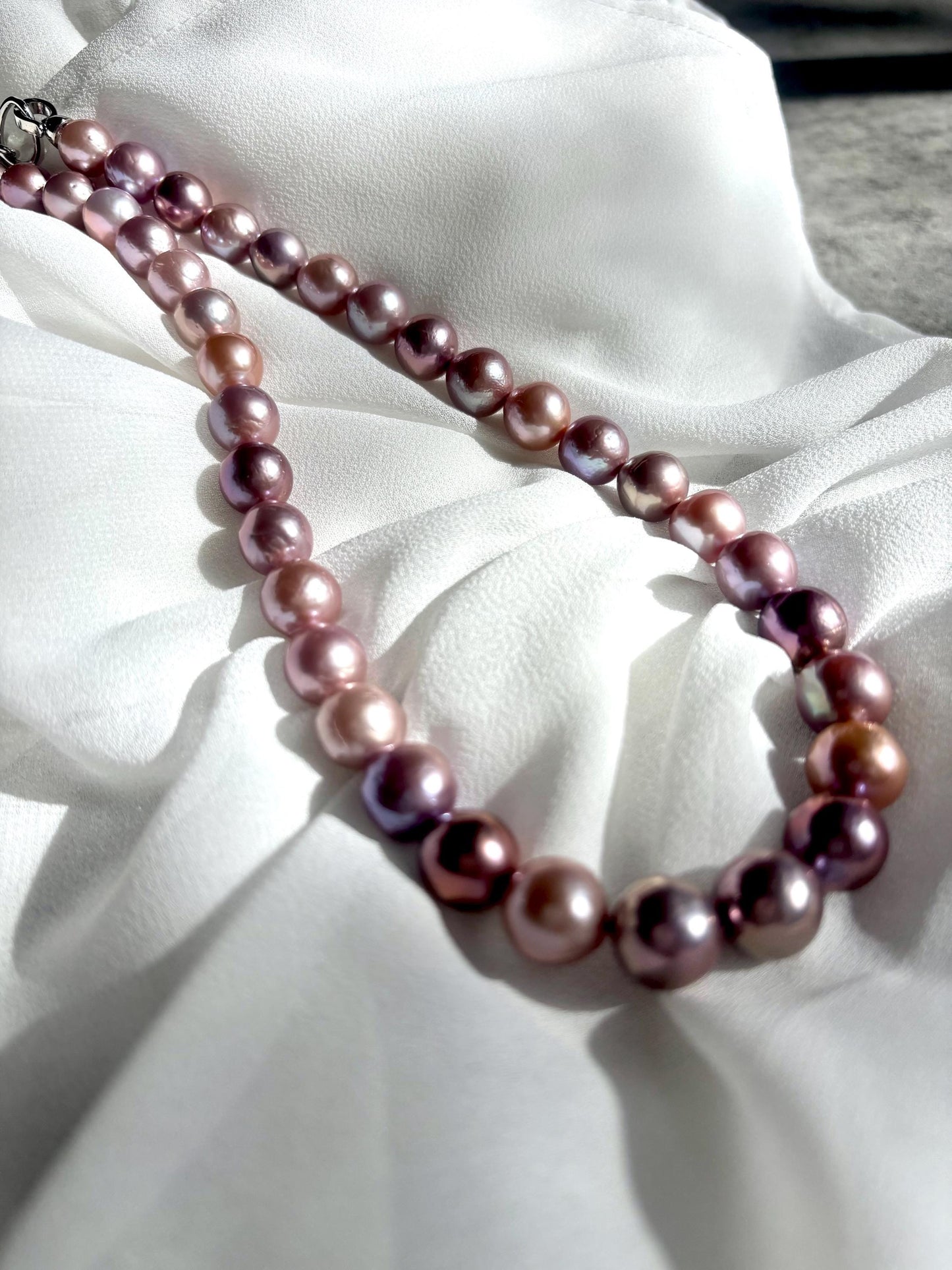 Moonlit Serenade – Multicolor Baroque Pearl Necklace