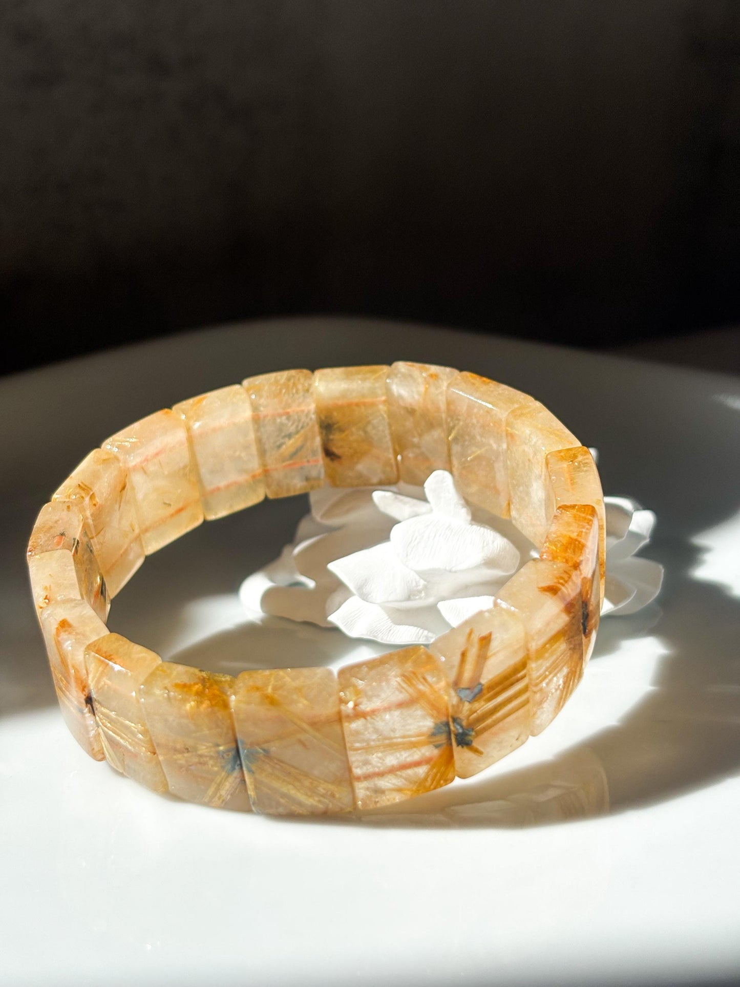 Golden Threads – Swallow Titanium Golden Rutilated Quartz Bracelet