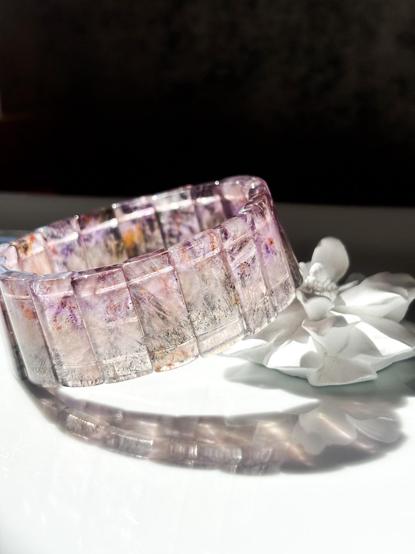 Starlight Wisdom – Auralite-23 Wide Bracelet