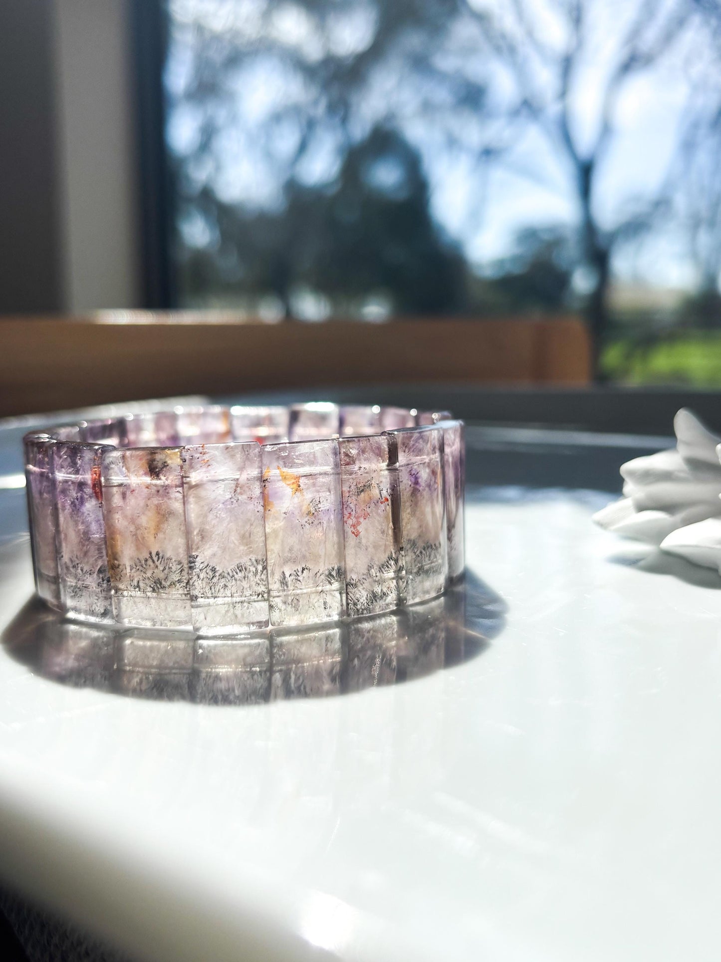 Starlight Wisdom – Auralite-23 Wide Bracelet