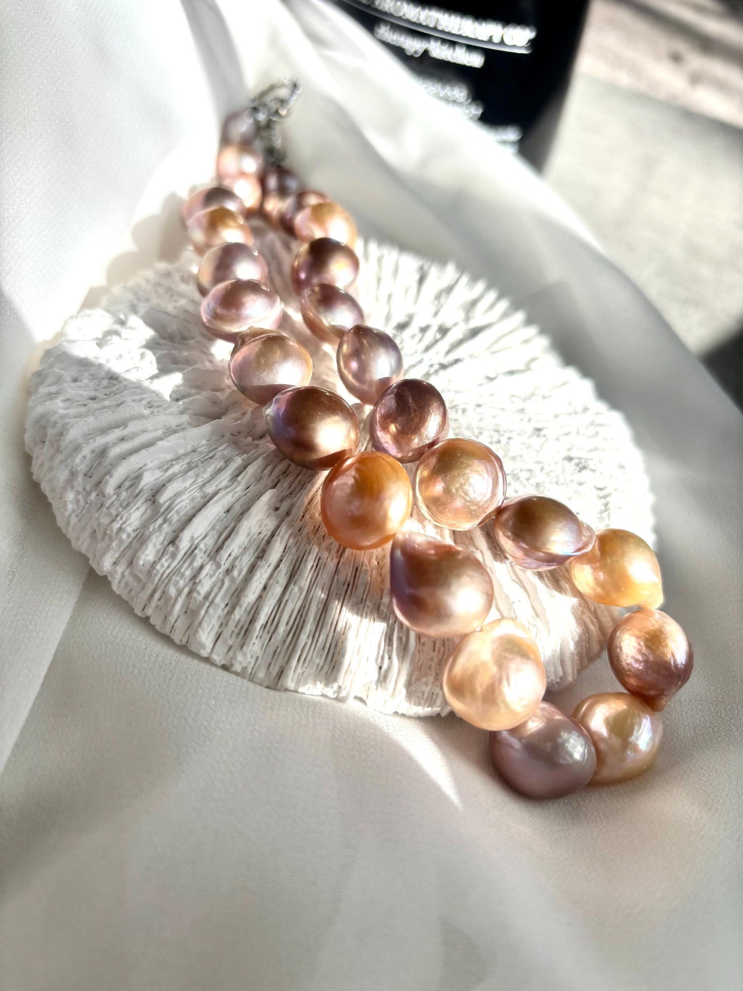 Twilight Garden – Multicolor Baroque Pearl Necklace