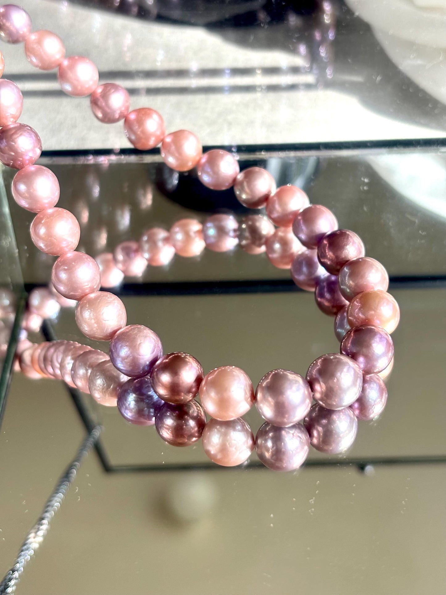 Moonlit Serenade – Multicolor Baroque Pearl Necklace