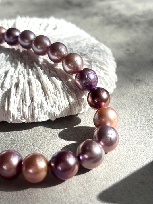 Moonlit Serenade – Multicolor Baroque Pearl Necklace