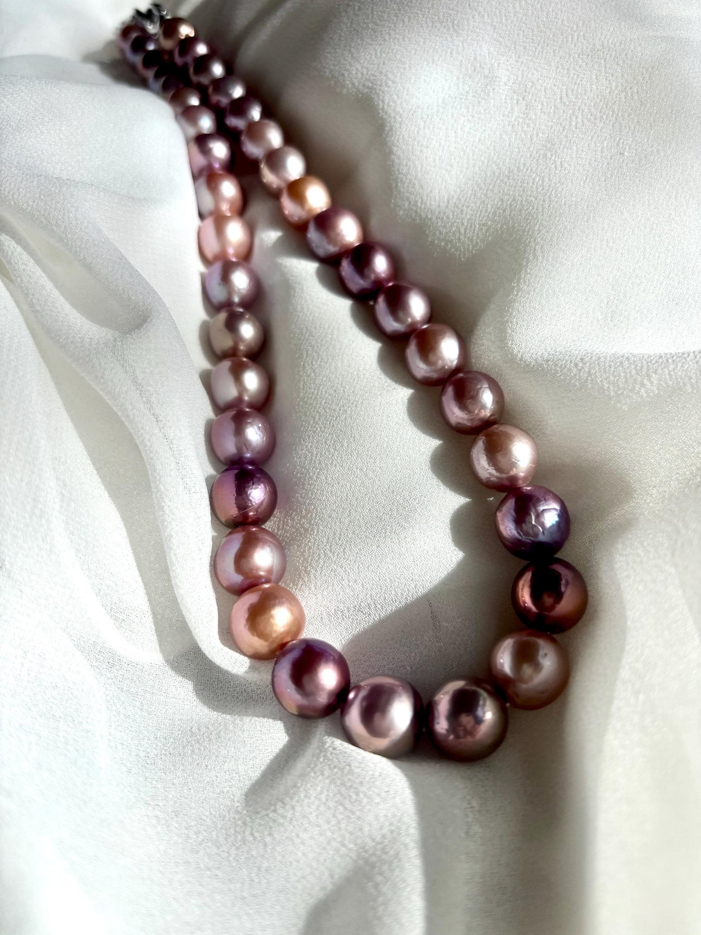 Moonlit Serenade – Multicolor Baroque Pearl Necklace