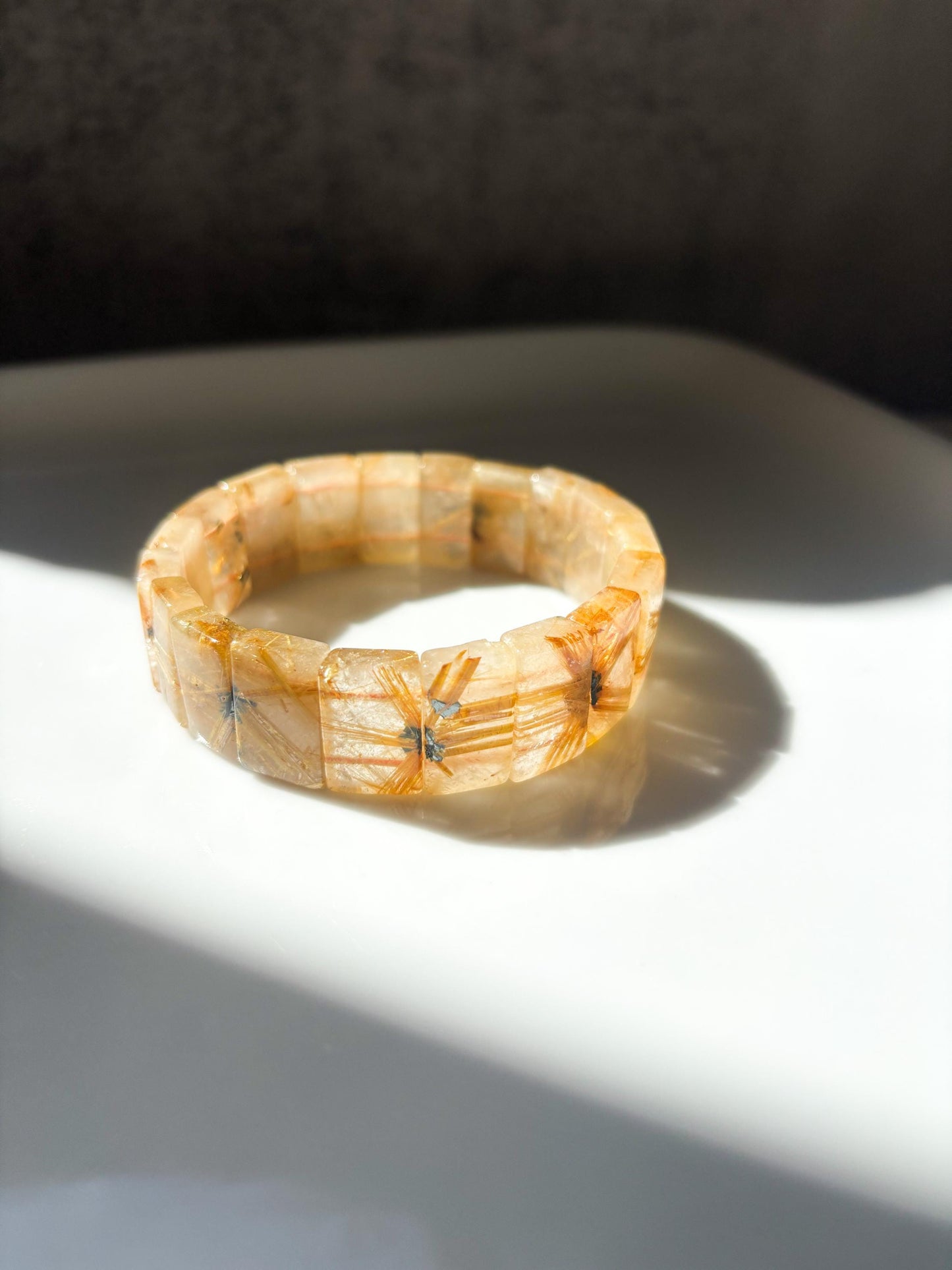 Golden Threads – Swallow Titanium Golden Rutilated Quartz Bracelet