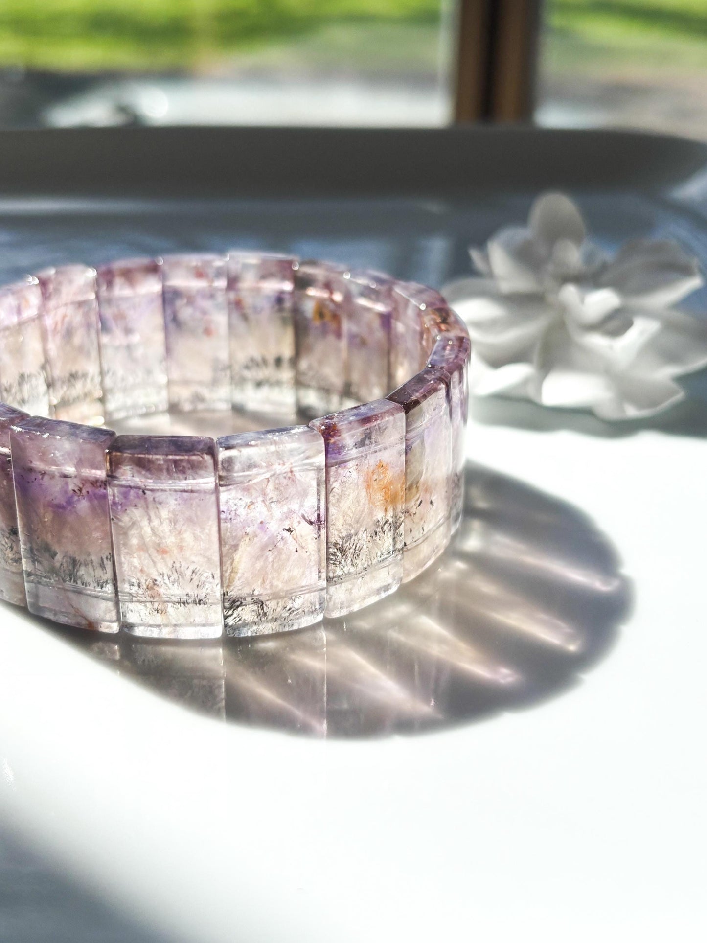 Starlight Wisdom – Auralite-23 Wide Bracelet