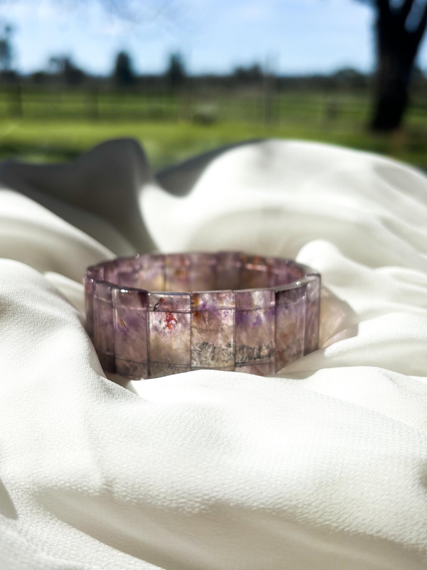 Starlight Wisdom – Auralite-23 Wide Bracelet