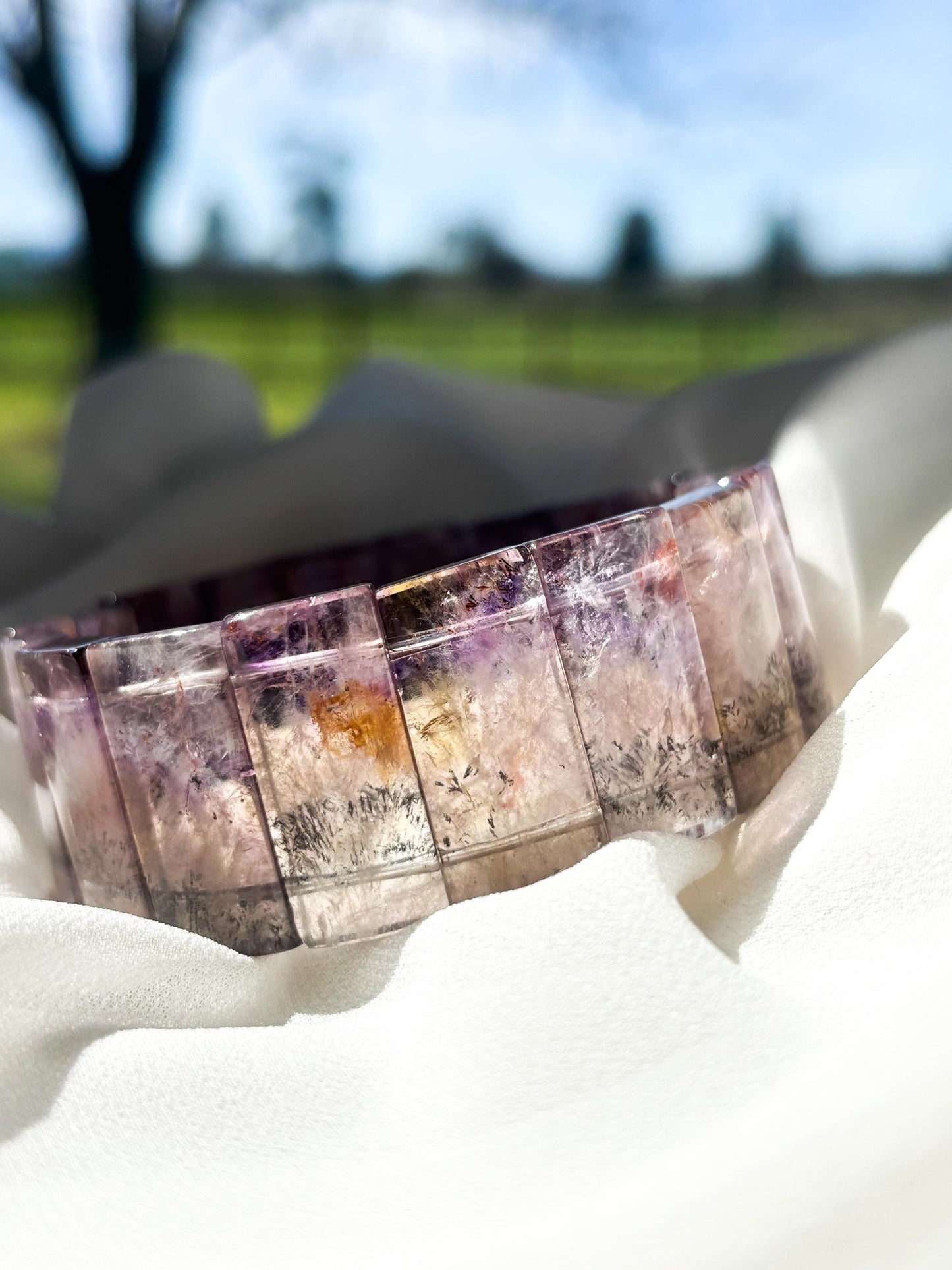 Starlight Wisdom – Auralite-23 Wide Bracelet