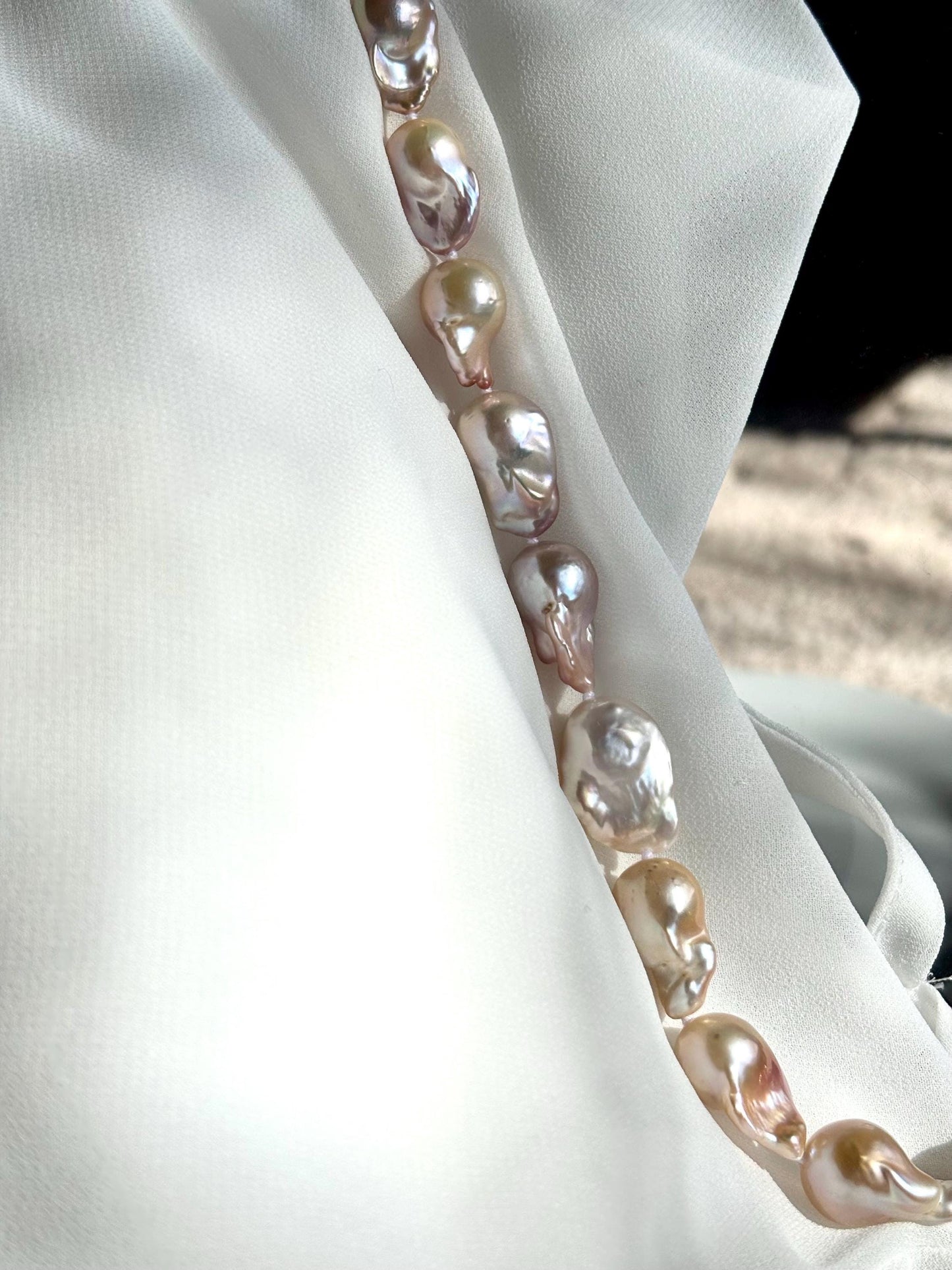 Persian Buttercup – Baroque Pearl Necklace