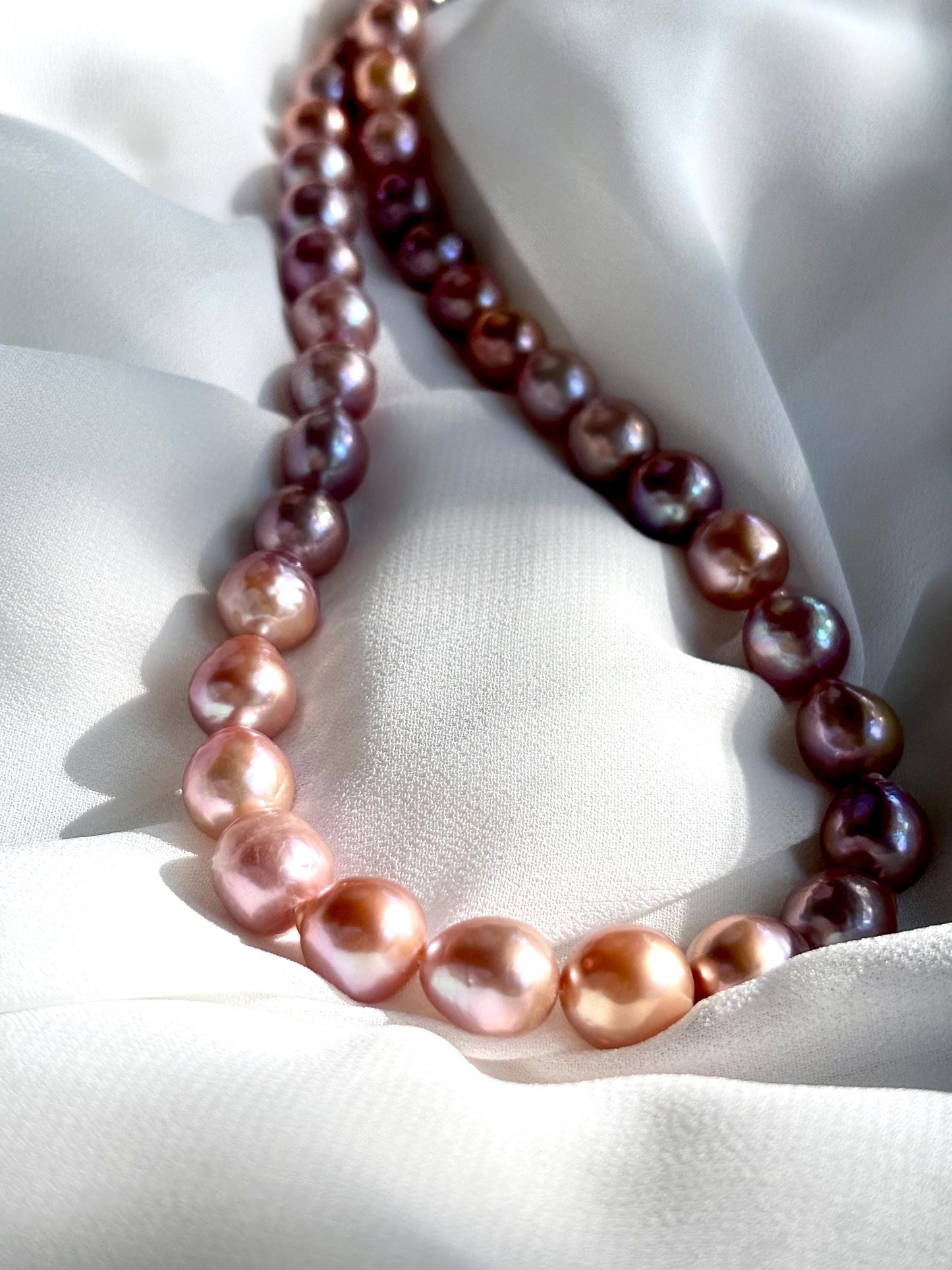 Rose Twilight – Baroque Pearl Necklace