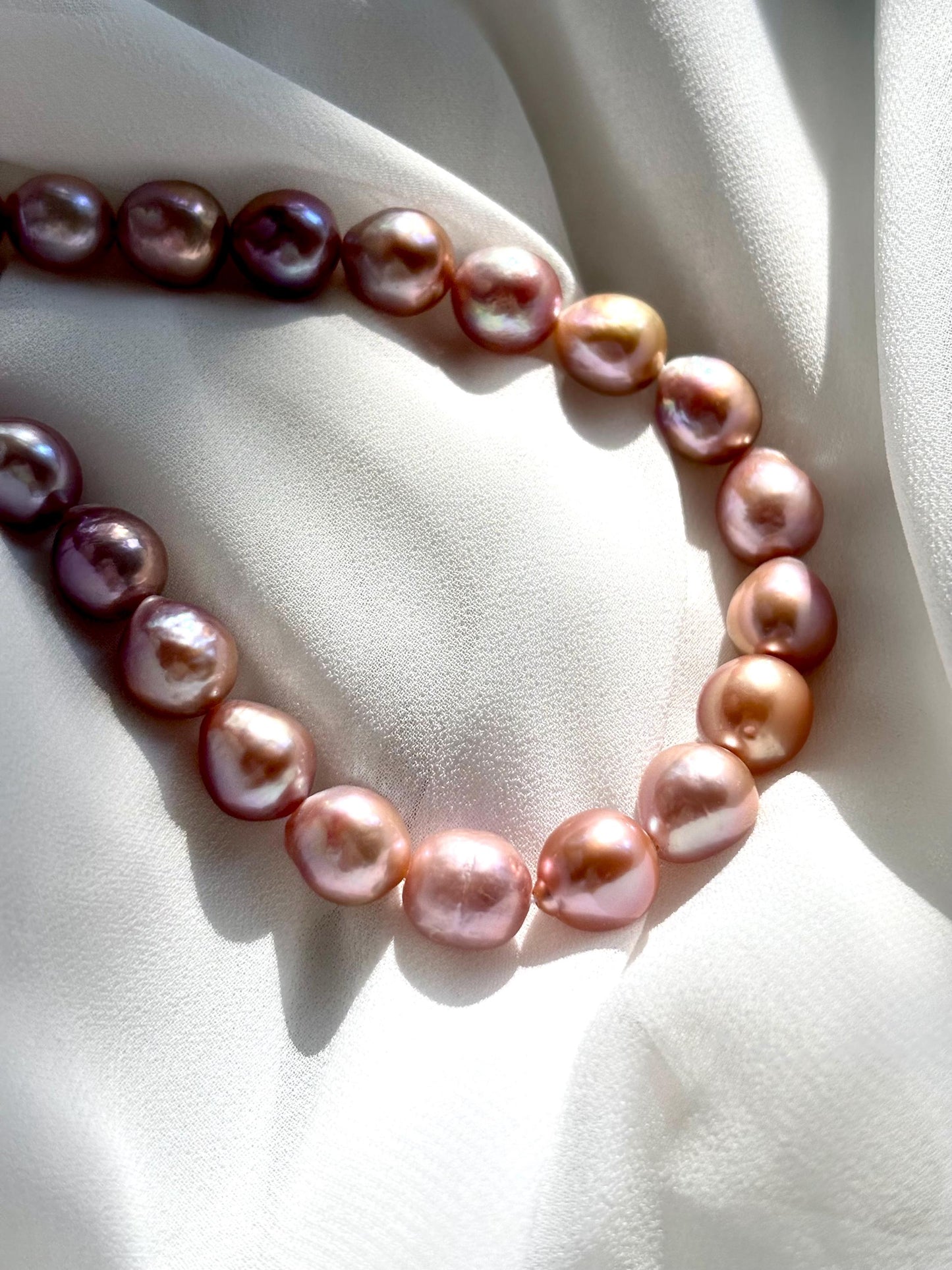 Rose Twilight – Baroque Pearl Necklace