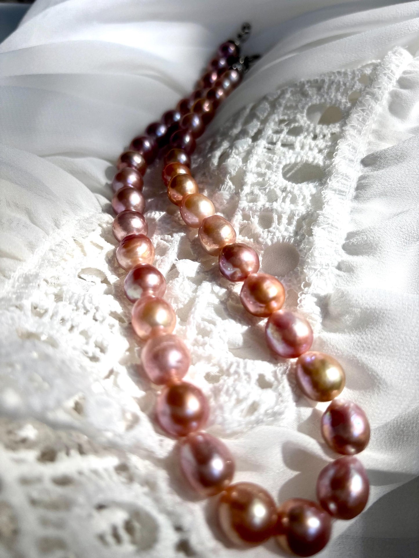 Rose Twilight – Baroque Pearl Necklace