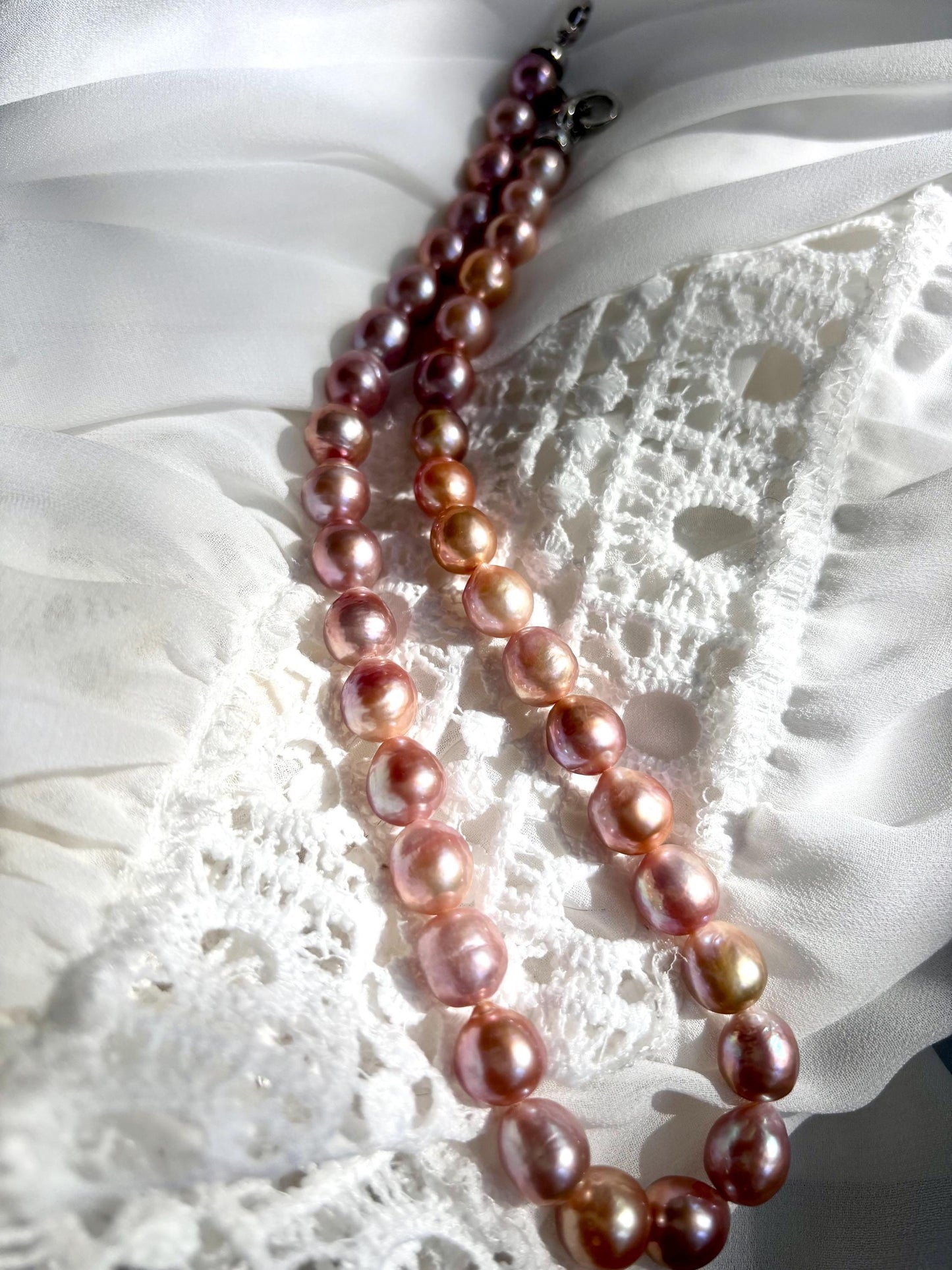 Rose Twilight – Baroque Pearl Necklace