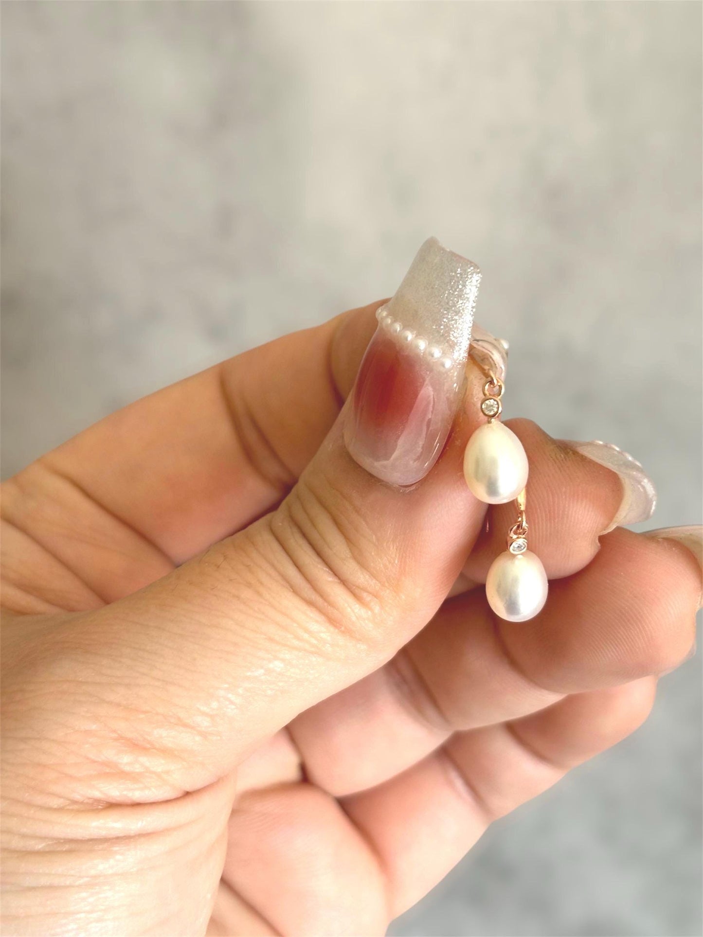 Moonwater Bloom - Freshwater Pearl Minimalist Earrings (Rose Gold / Gold / Silver Available)