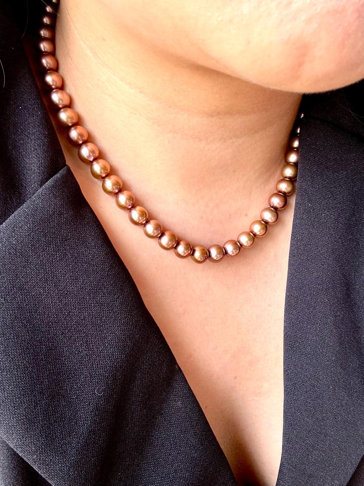 Caramel Moonlight Reverie - A Whisper of Freshwater Pearls