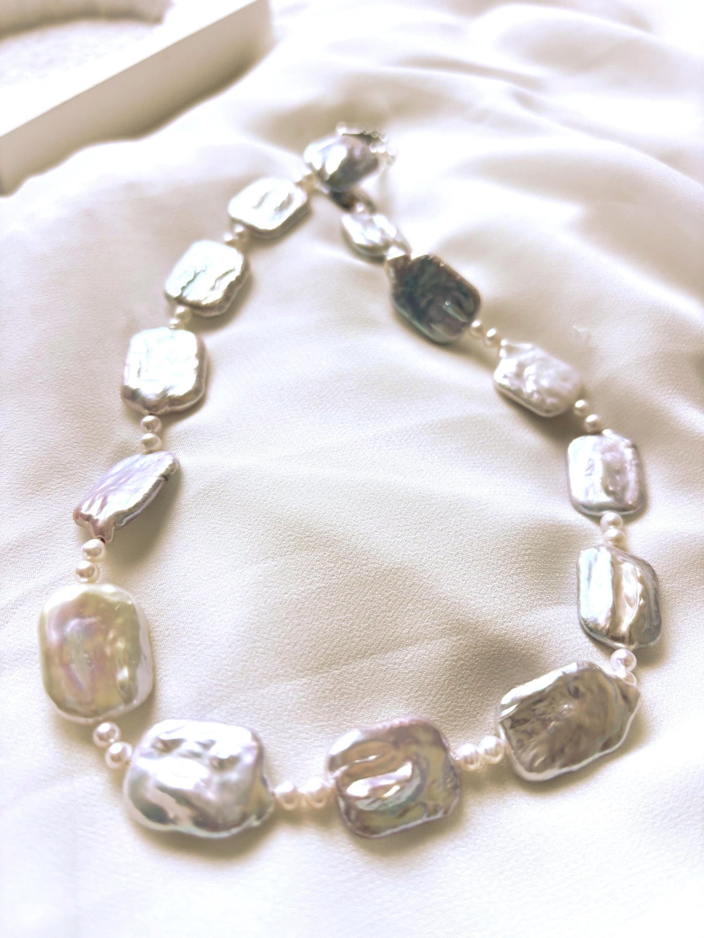 Ivory Pulse - Baroque Pearl Statement Necklace