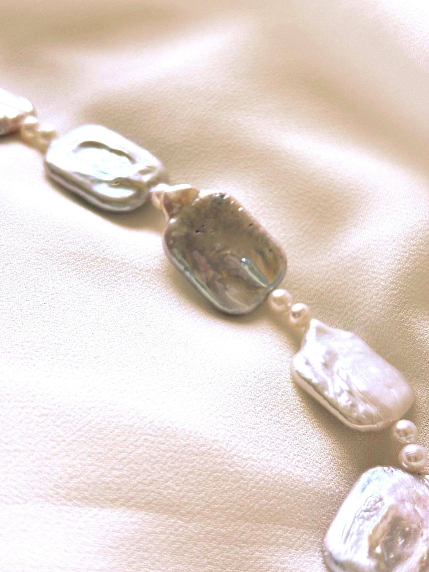 Ivory Pulse - Baroque Pearl Statement Necklace