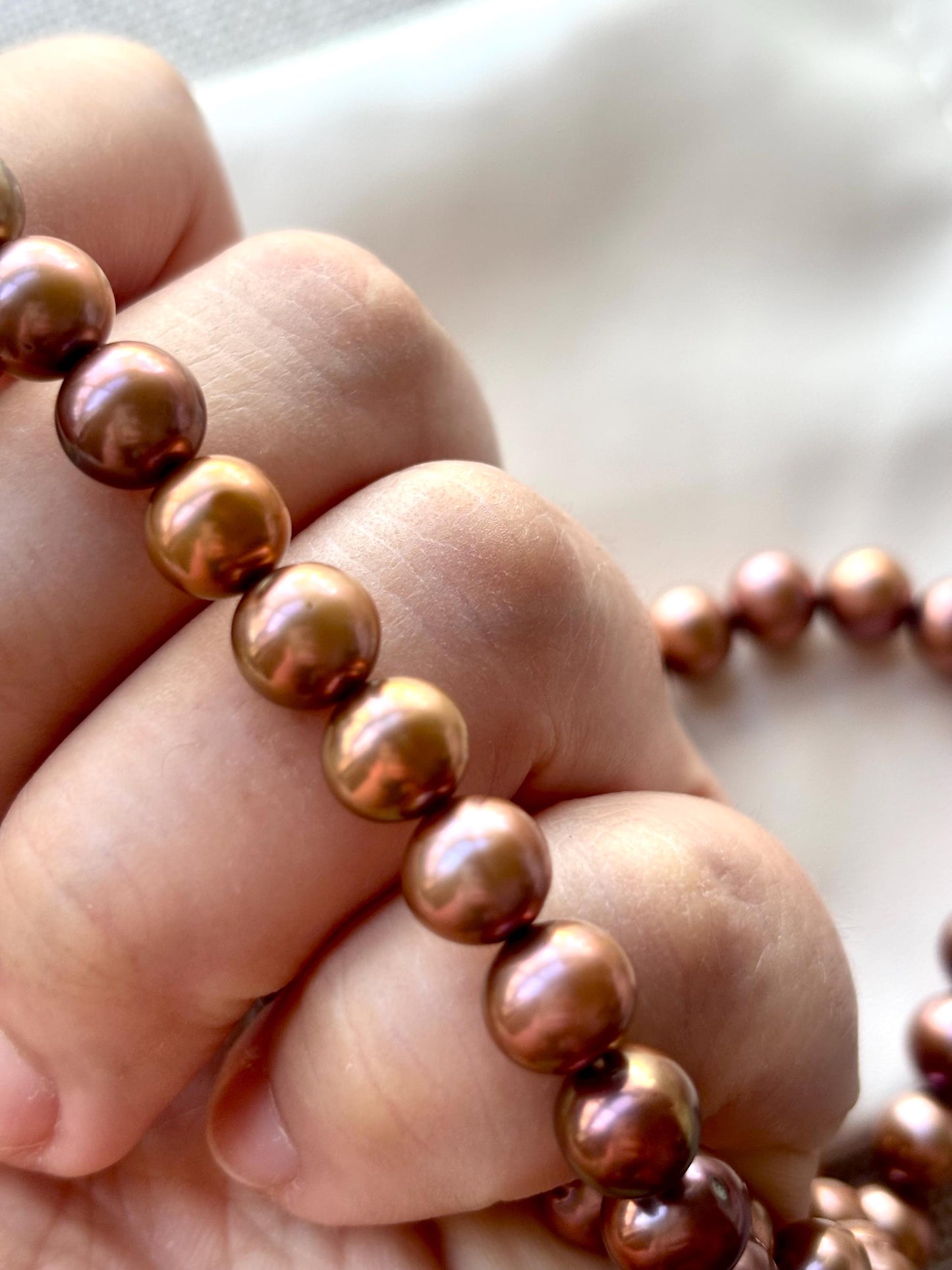 Caramel Moonlight Reverie - A Whisper of Freshwater Pearls