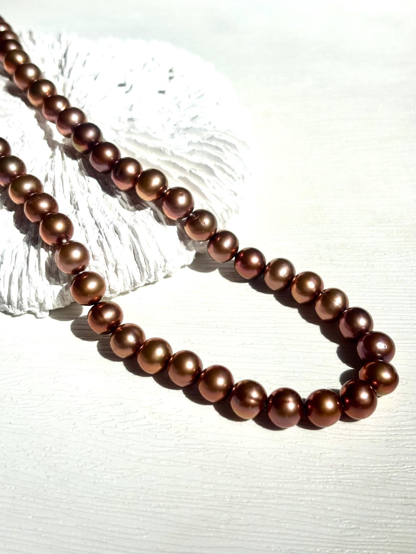 Caramel Moonlight Reverie - A Whisper of Freshwater Pearls