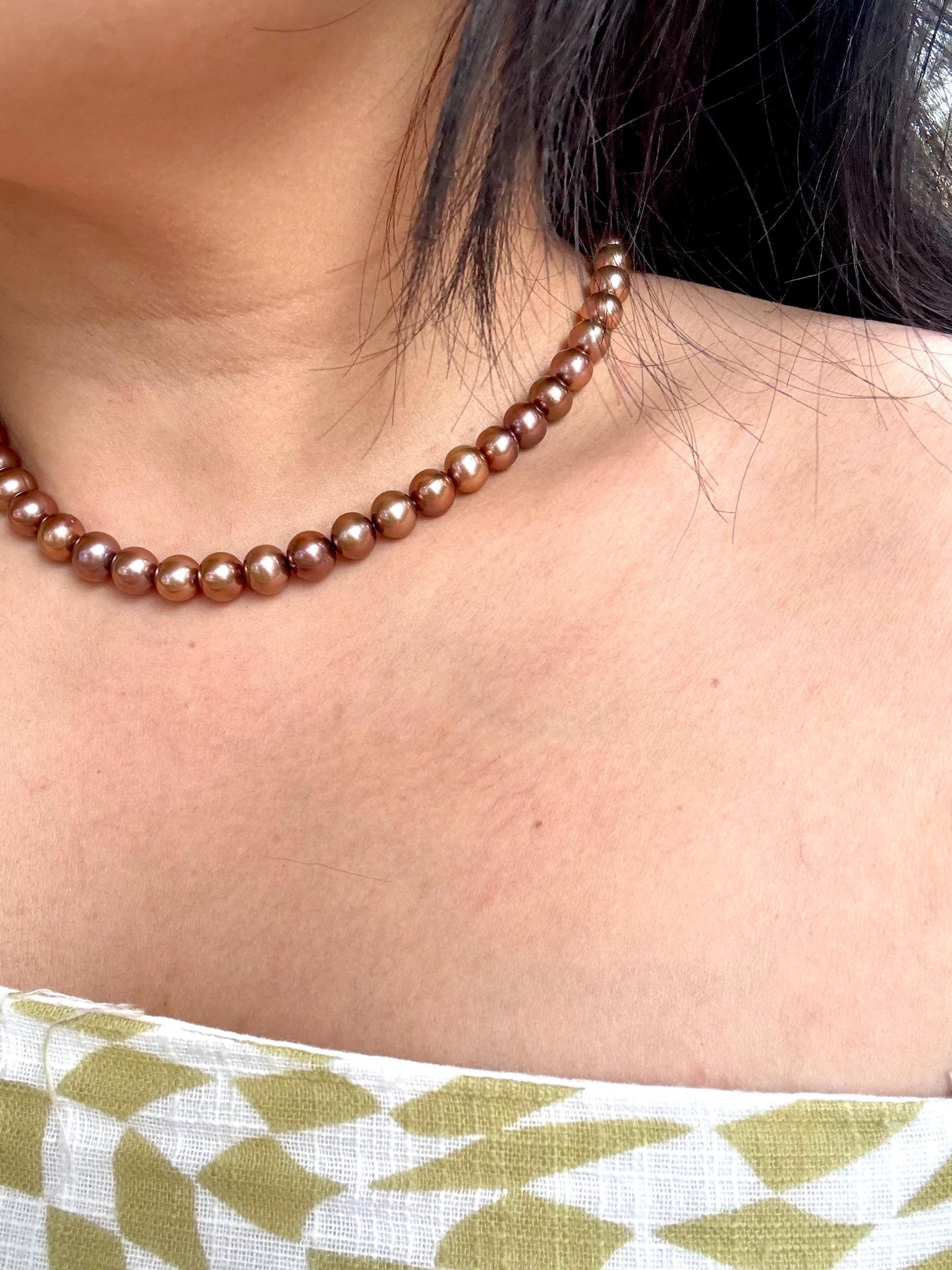 Caramel Moonlight Reverie - A Whisper of Freshwater Pearls