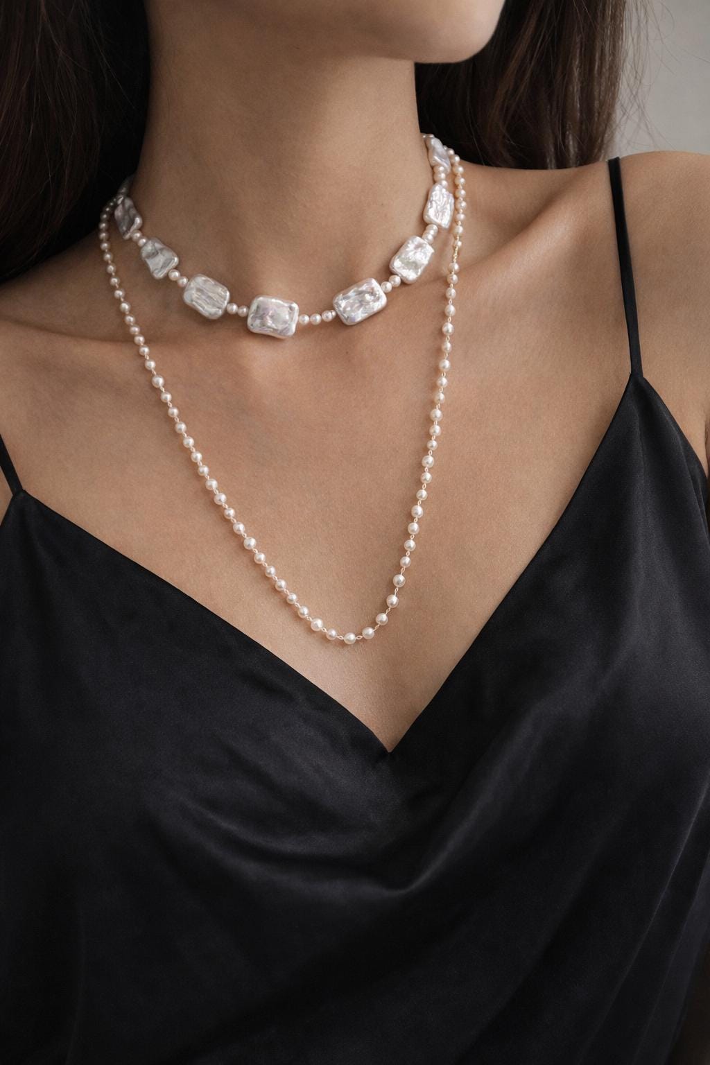 Ivory Pulse - Baroque Pearl Statement Necklace