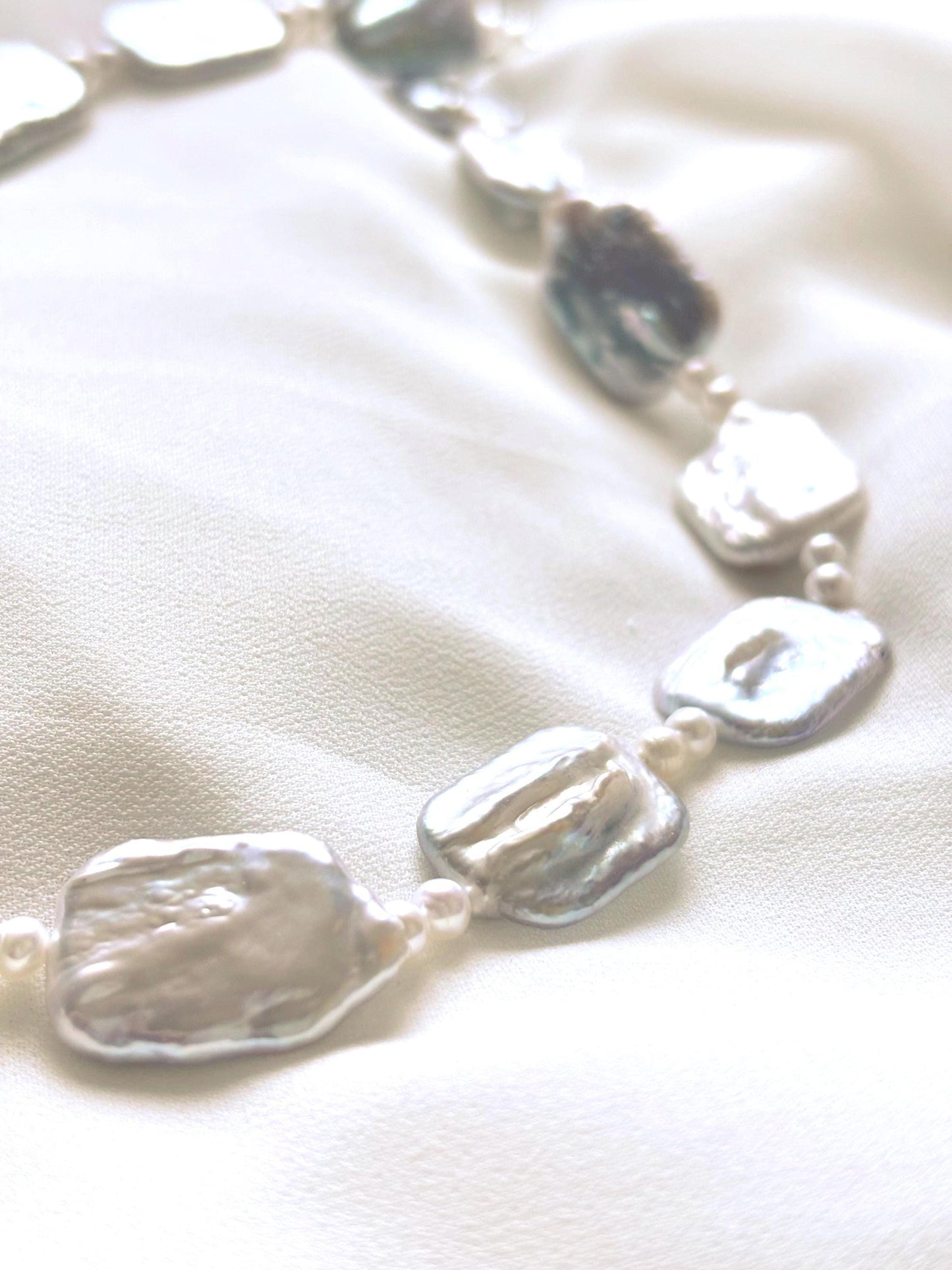 Ivory Pulse - Baroque Pearl Statement Necklace