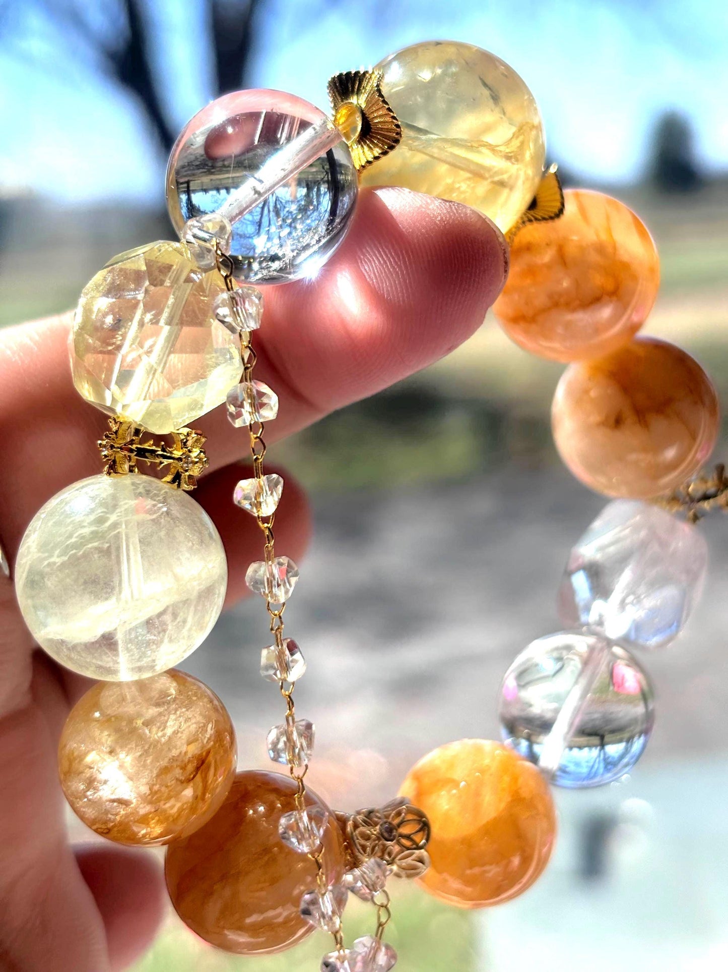 Andalusia Sun - Golden Harmony Crystal Bracelet