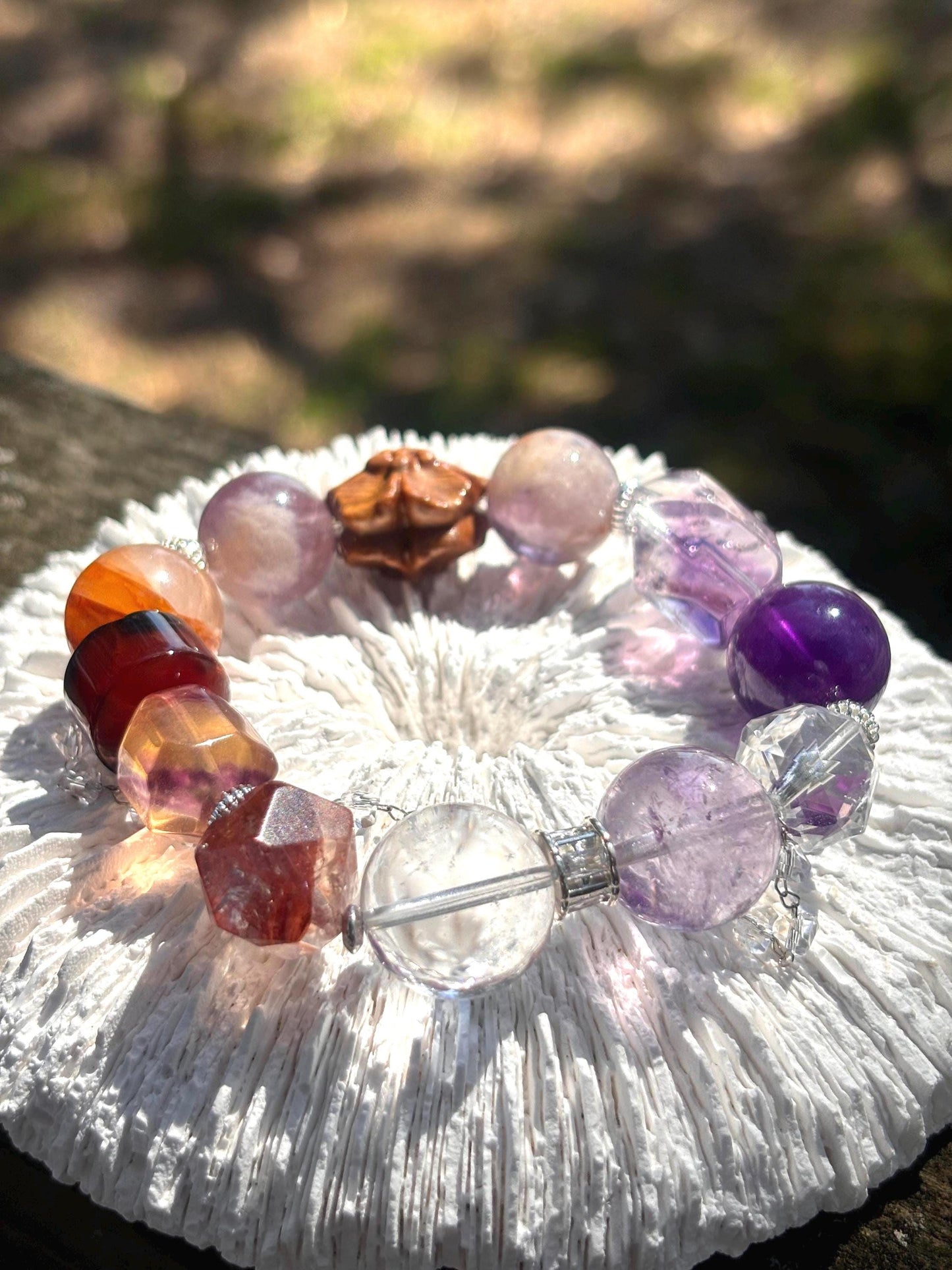Solmara - Firelight Crystal & Cypress Dream Bracelet