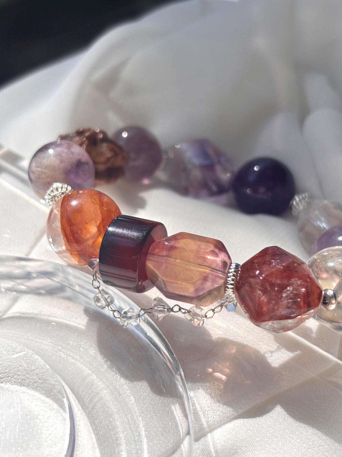 Solmara - Firelight Crystal & Cypress Dream Bracelet
