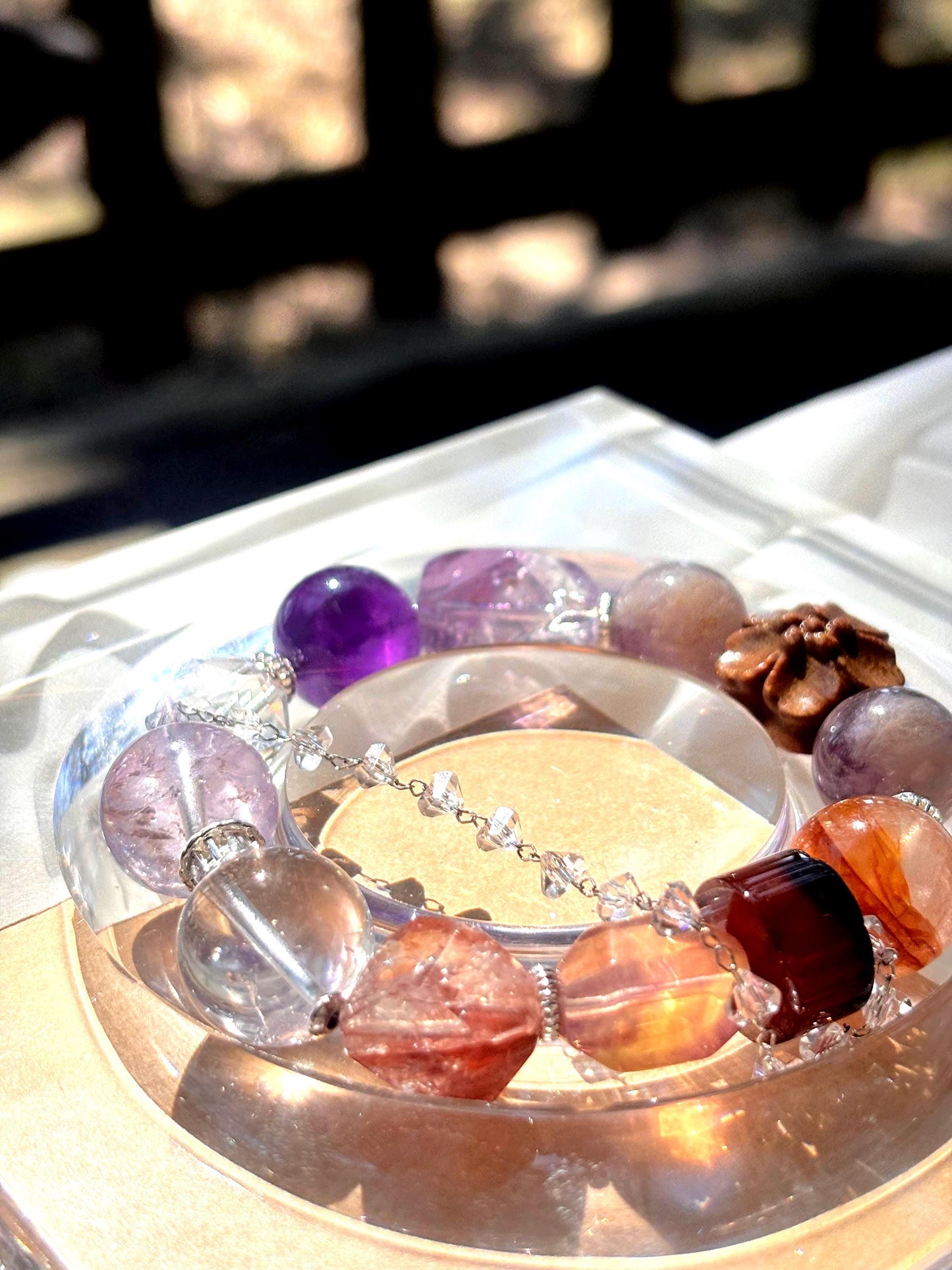 Solmara - Firelight Crystal & Cypress Dream Bracelet