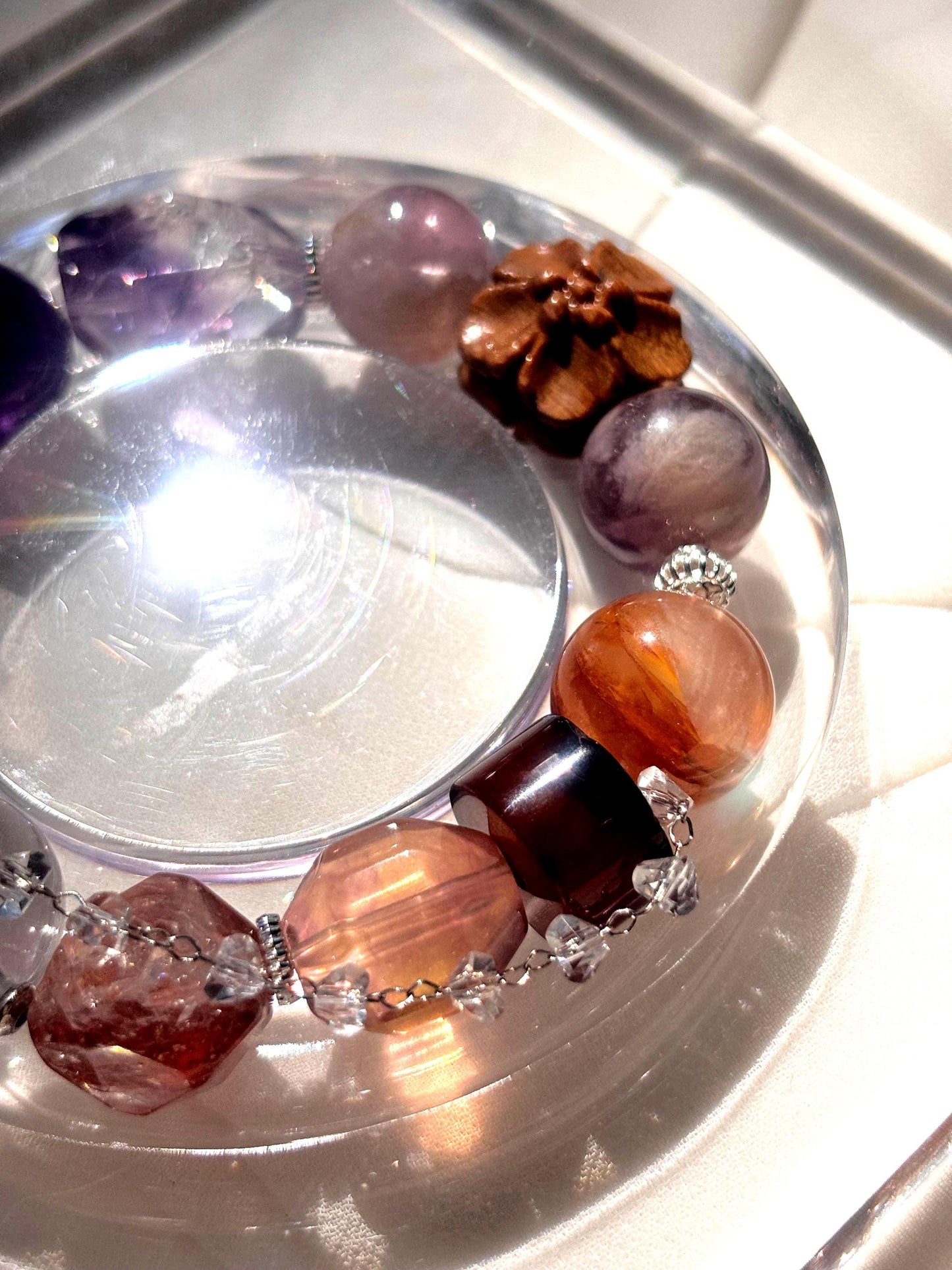 Solmara - Firelight Crystal & Cypress Dream Bracelet