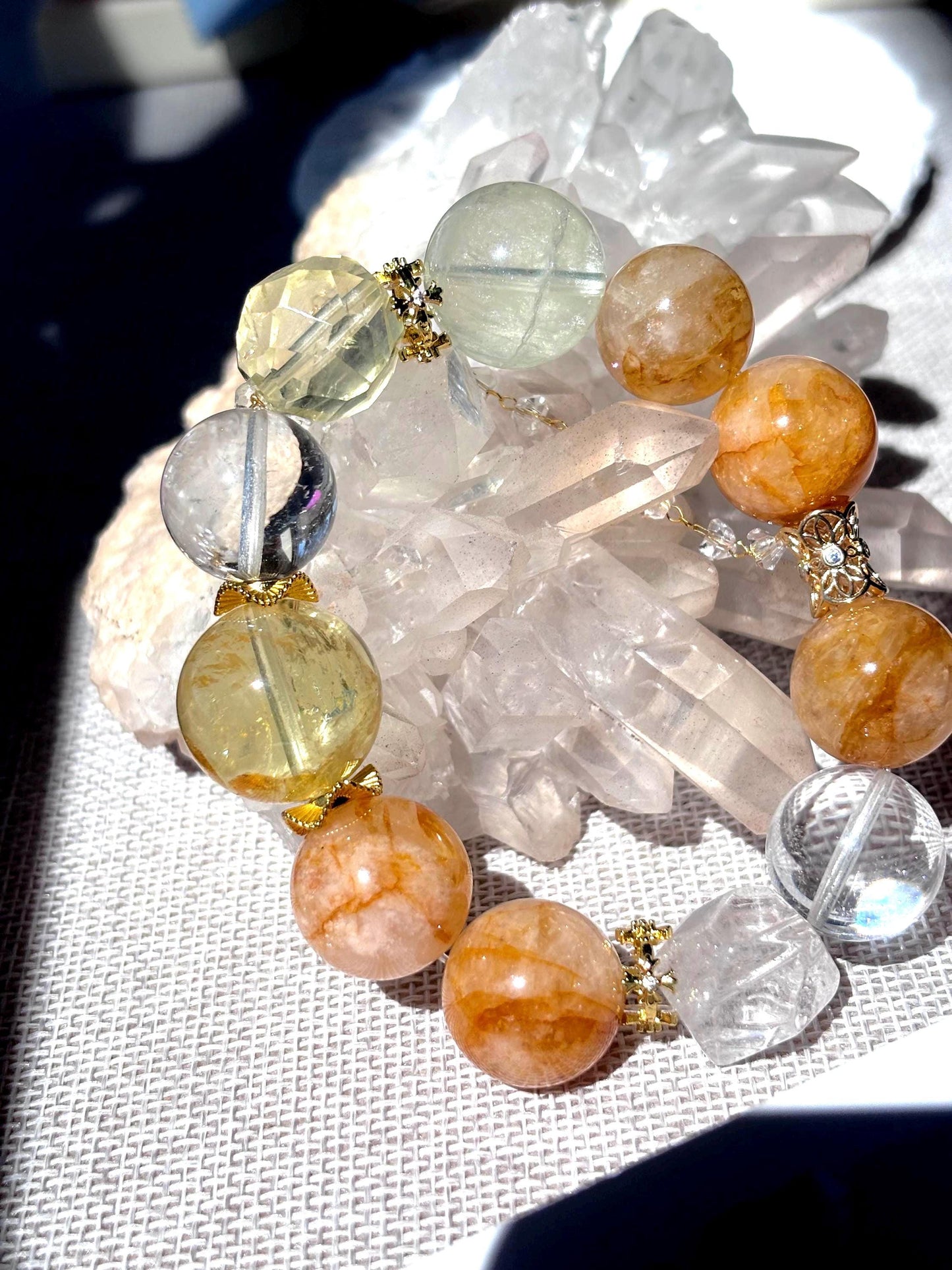 Andalusia Sun - Golden Harmony Crystal Bracelet