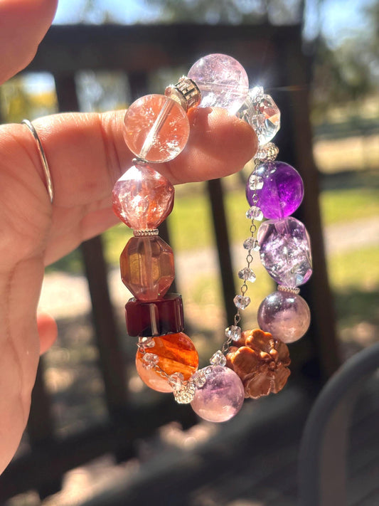 Solmara - Firelight Crystal & Cypress Dream Bracelet