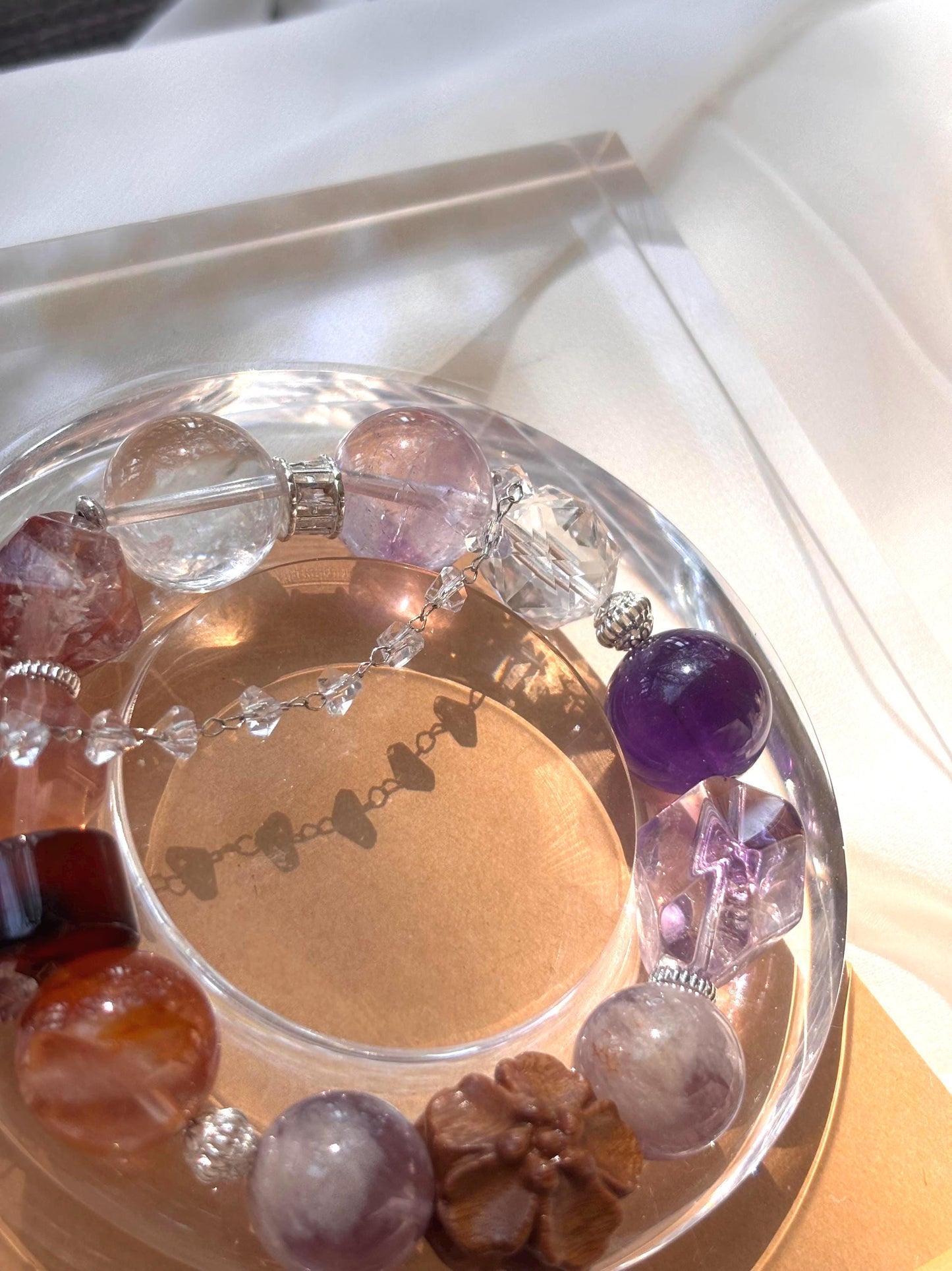 Solmara - Firelight Crystal & Cypress Dream Bracelet