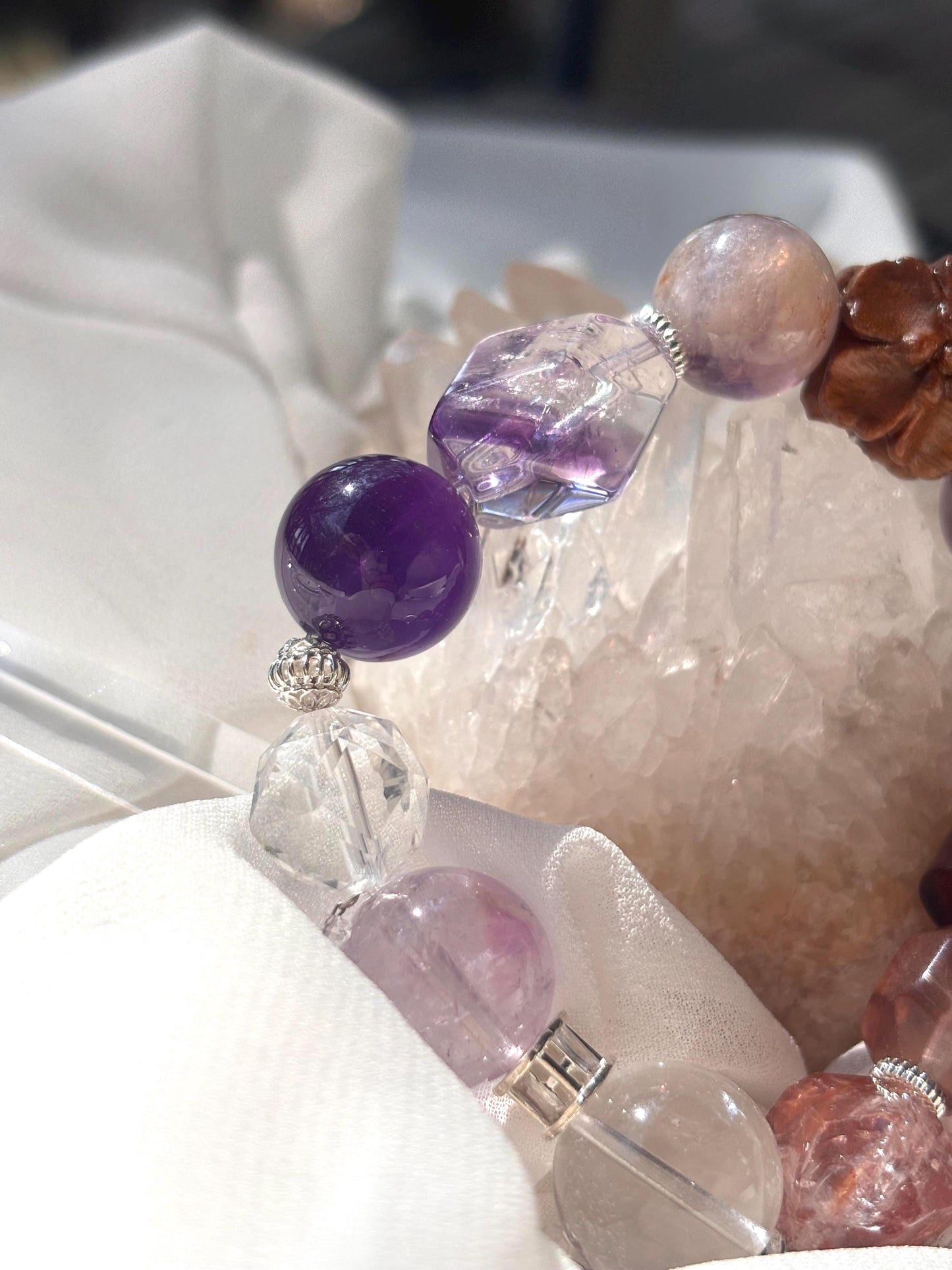 Solmara - Firelight Crystal & Cypress Dream Bracelet