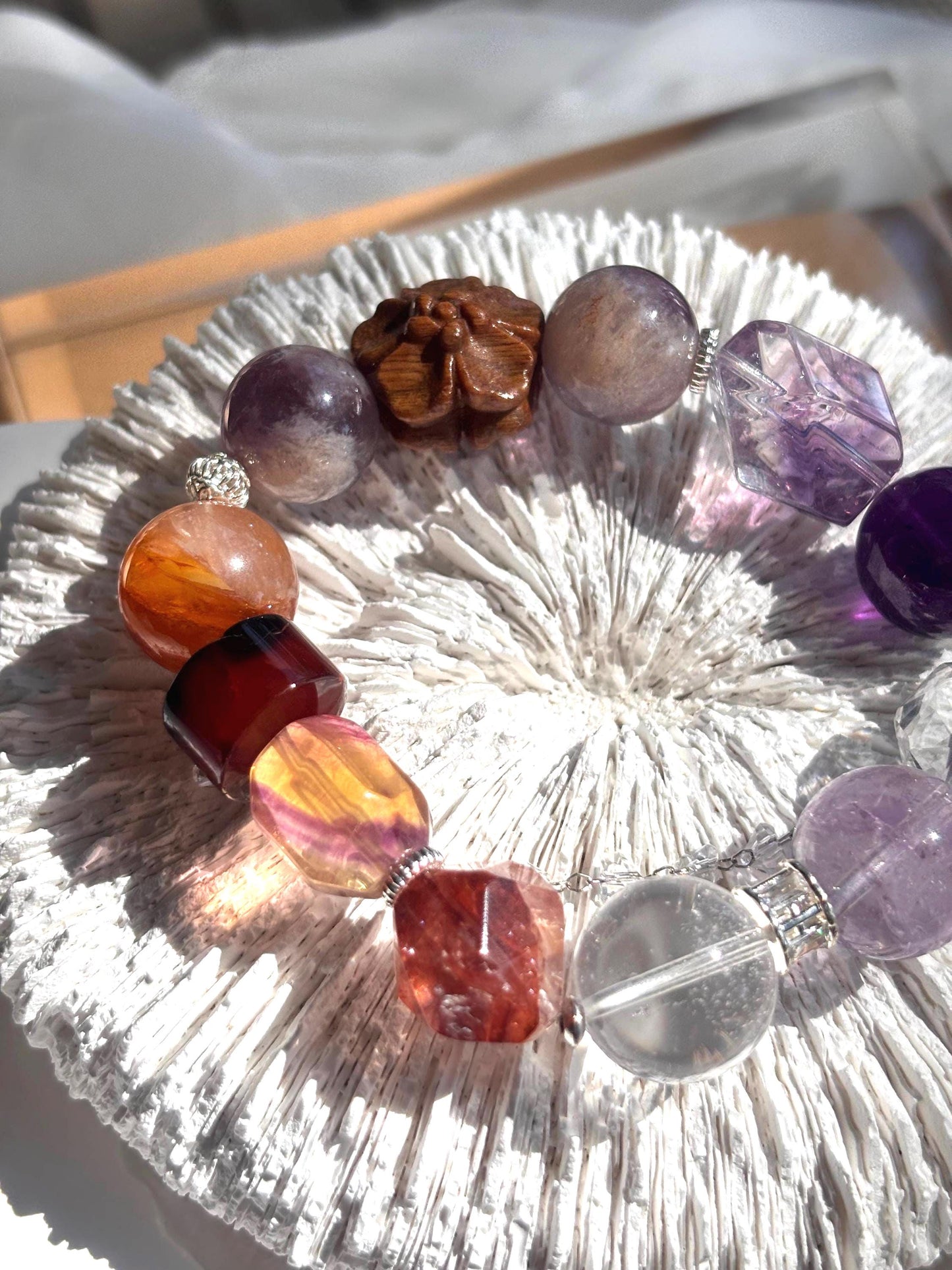 Solmara - Firelight Crystal & Cypress Dream Bracelet
