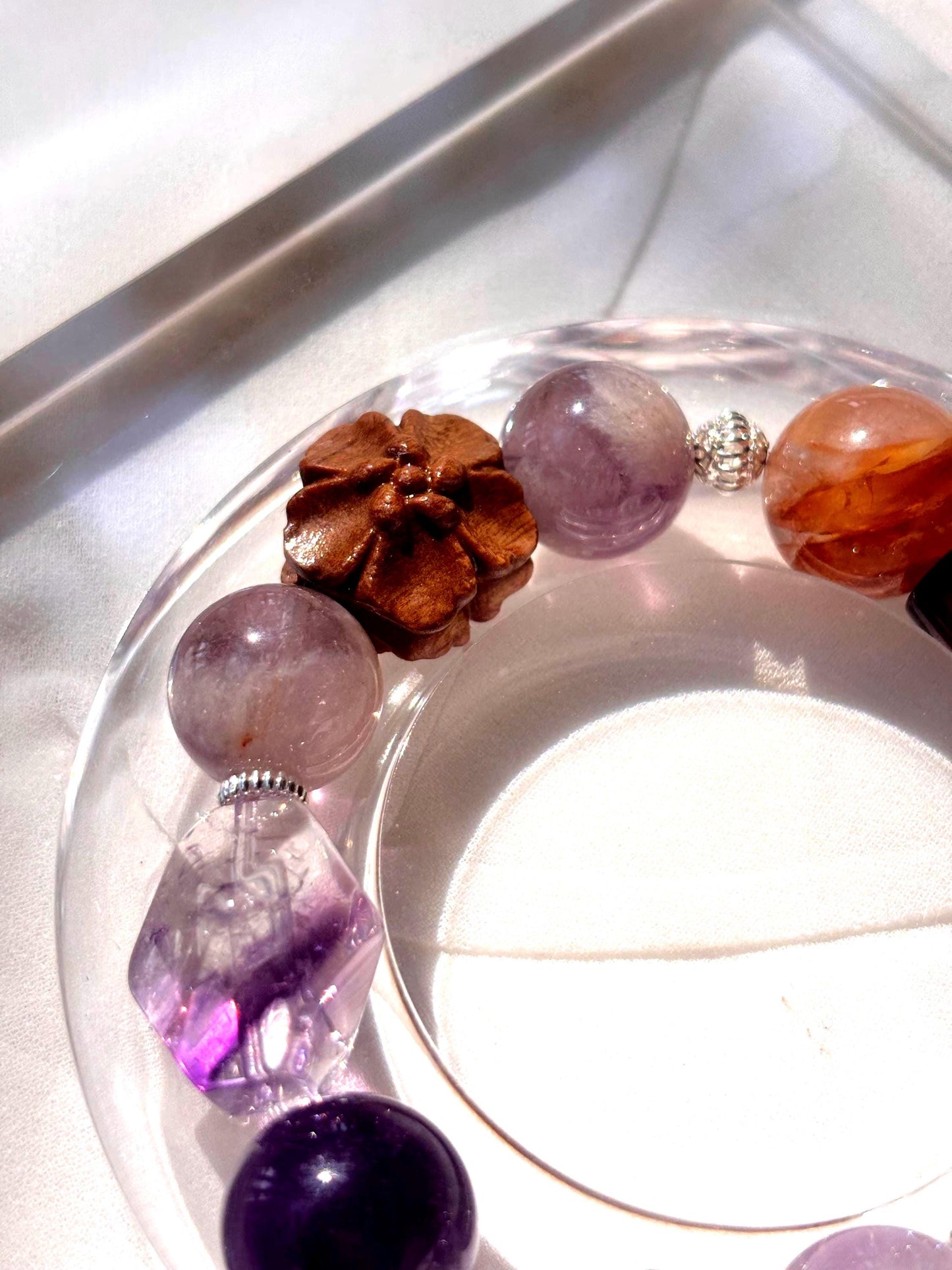 Solmara - Firelight Crystal & Cypress Dream Bracelet