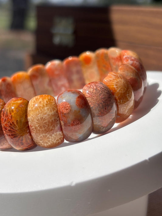 Coralithra - Coral Fossil Mood Bangle
