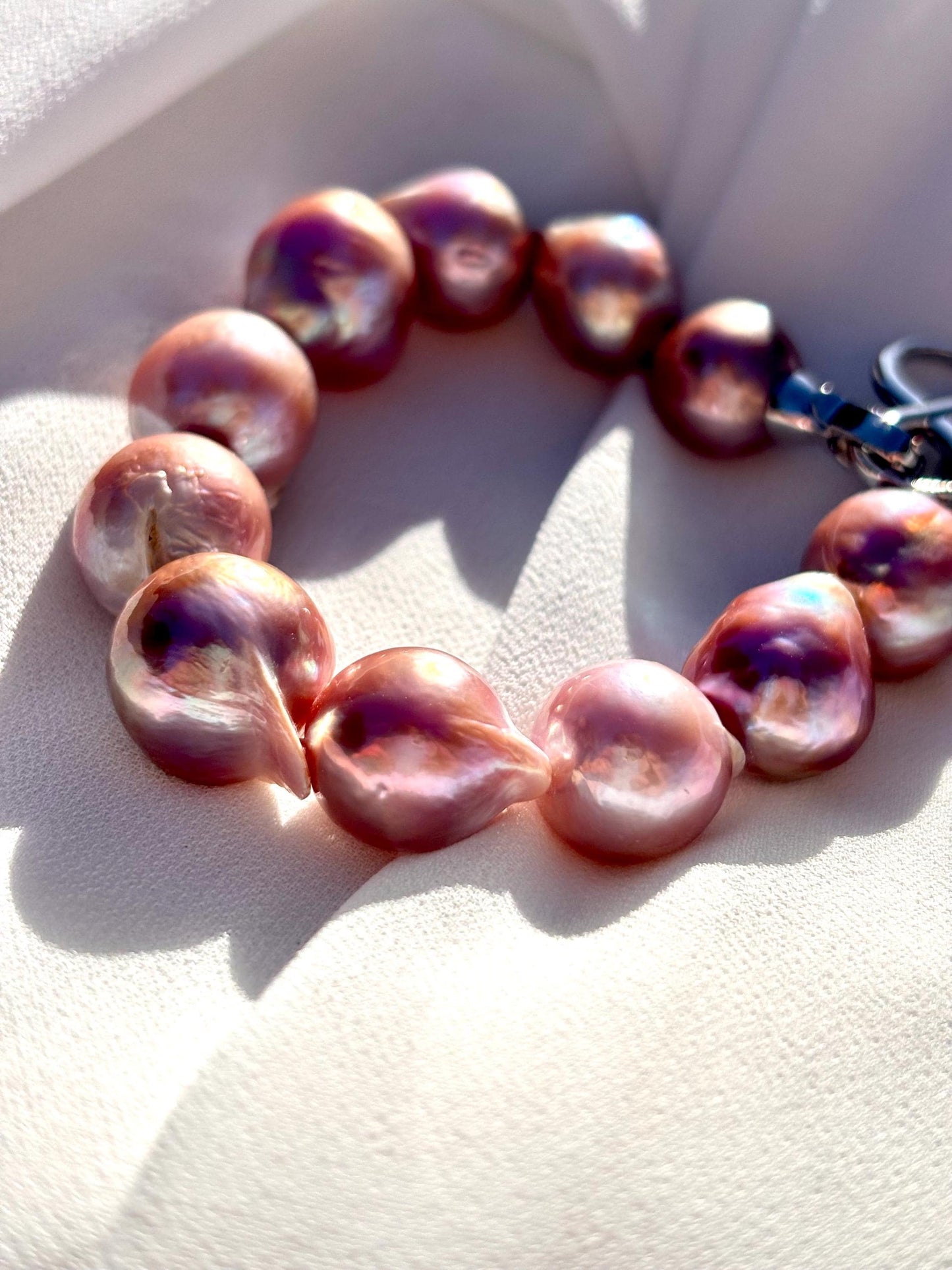 Velvet Moon-Freshwater Purple Baroque Pearl | Dainty Pearl Jewelry | Minimalist Sterling Silver Bracelet for Her