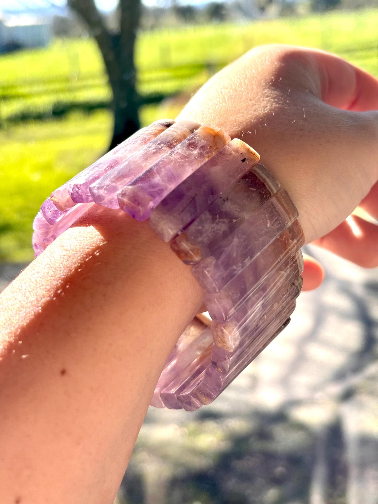 Aurora Veil – Aurora Agate Crystal Cuff Bracelet