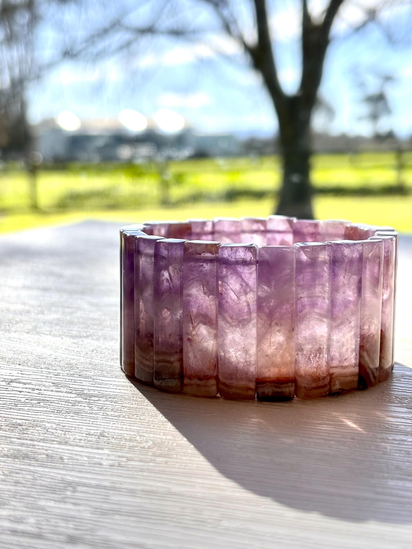 Aurora Veil – Aurora Agate Crystal Cuff Bracelet